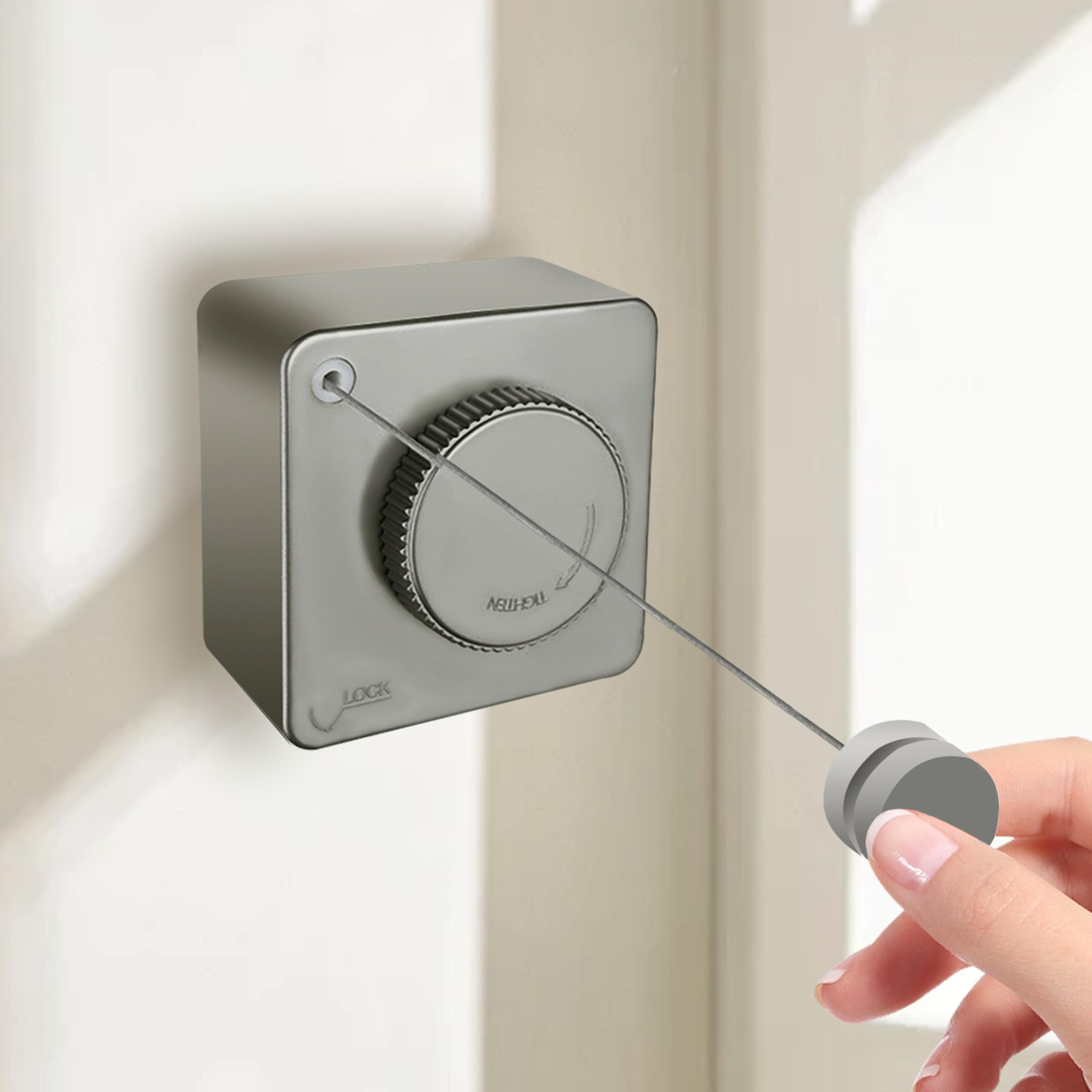 retractable clothesline wall mounted stainless steel laundry line for indoor outdoor use