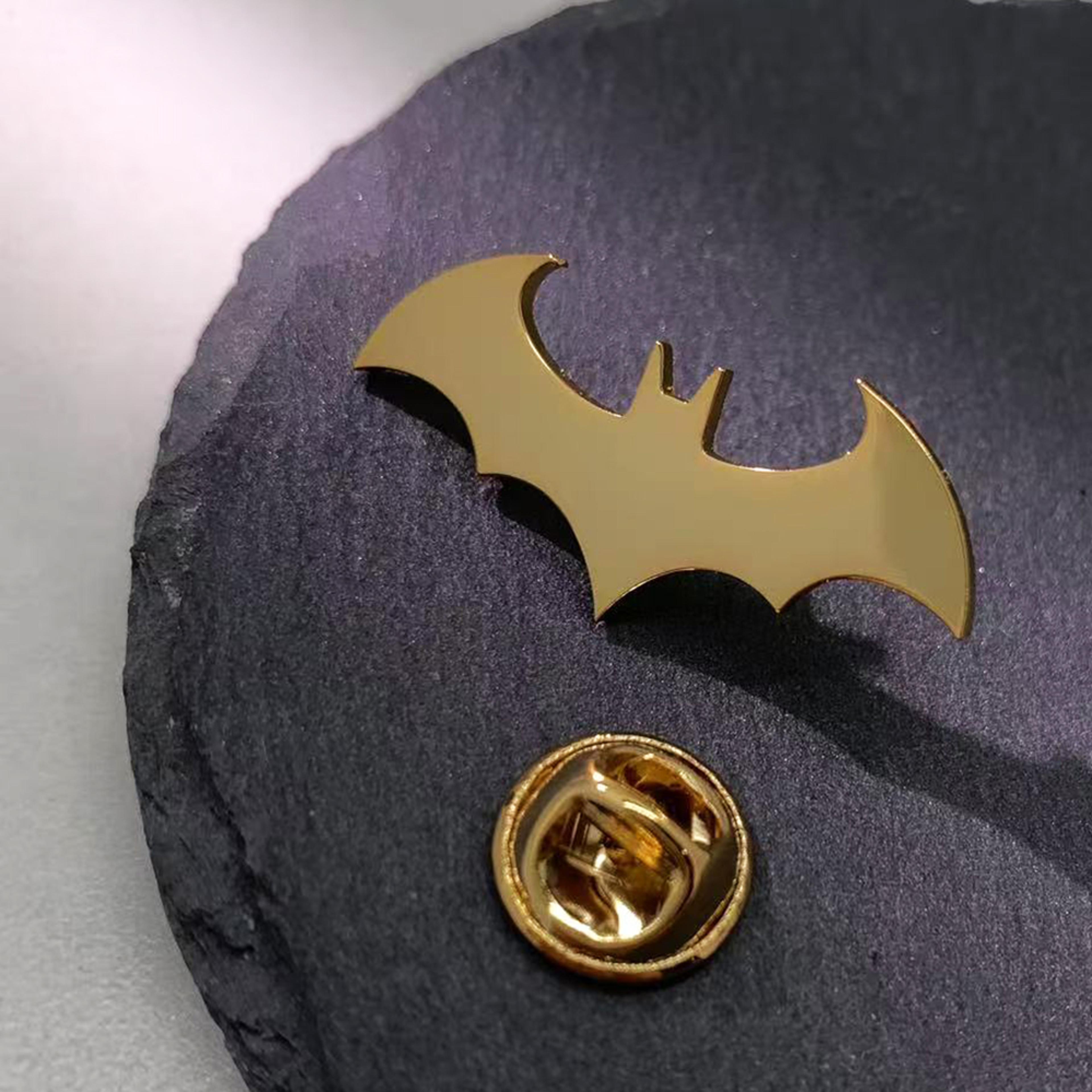 bat symbol lapel pin superhero enamel brooch gift for comic book fans