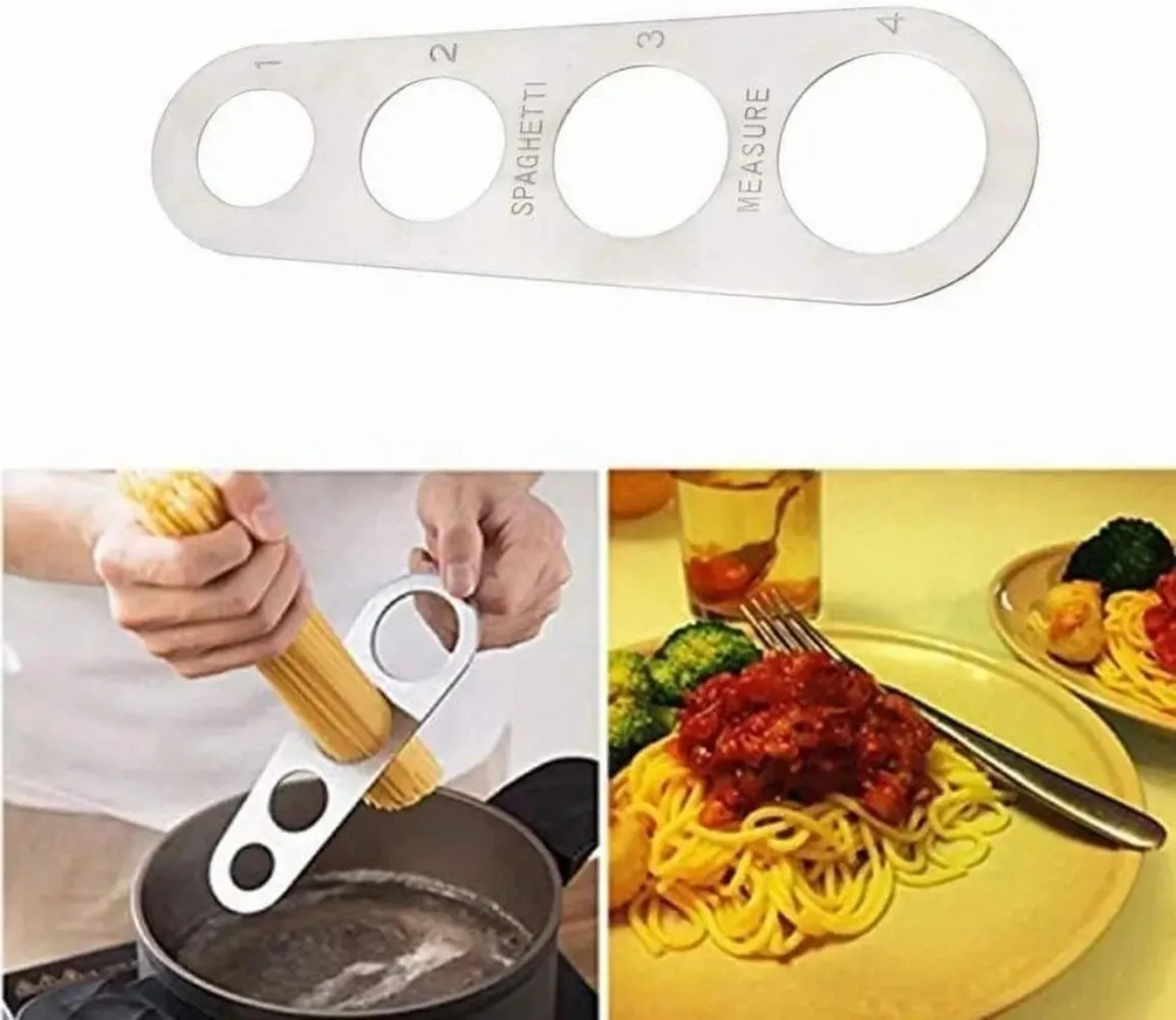 stainless steel spaghetti measurer for servings pasta portion control tool