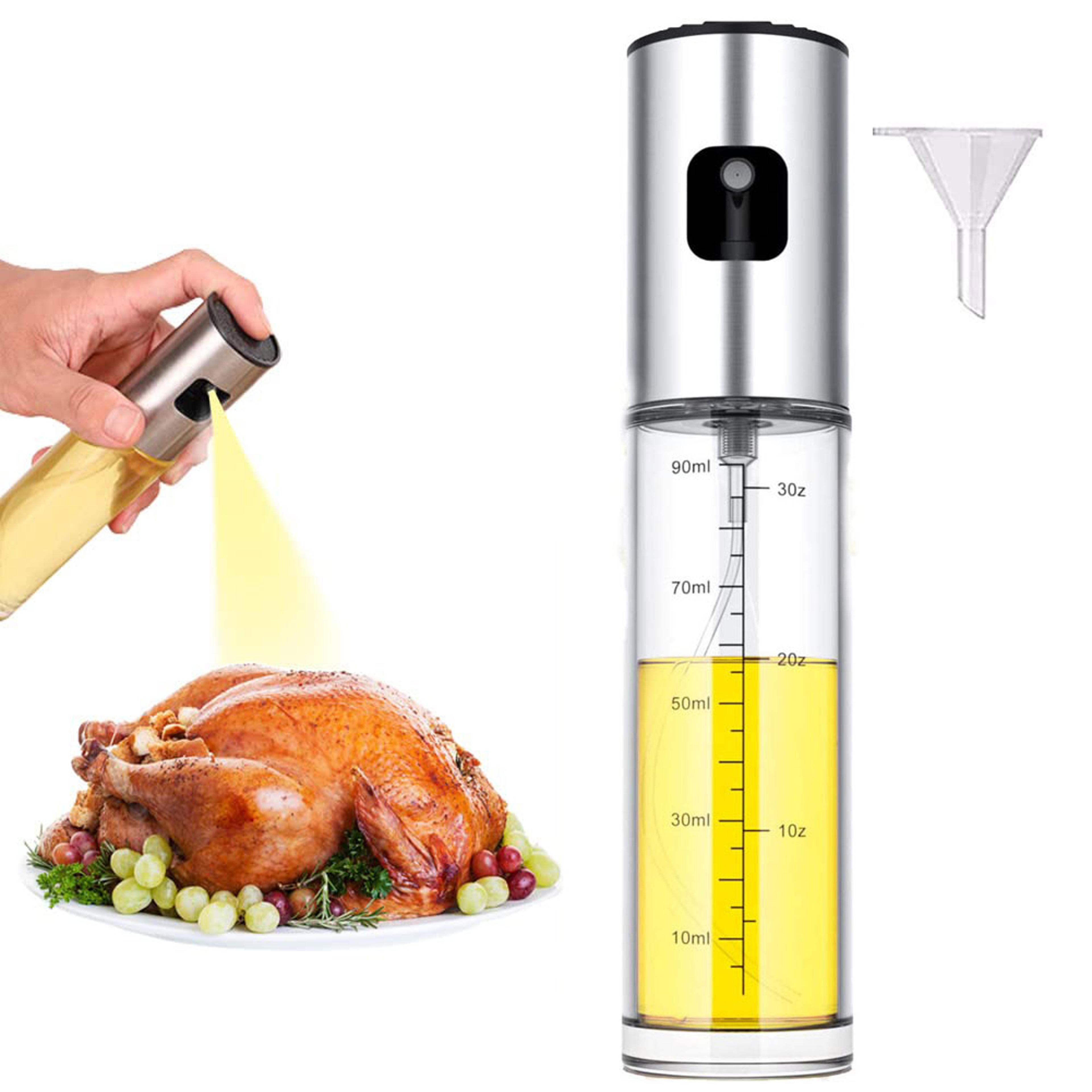 glass olive oil sprayer bottle for cooking, salad, bbq and baking