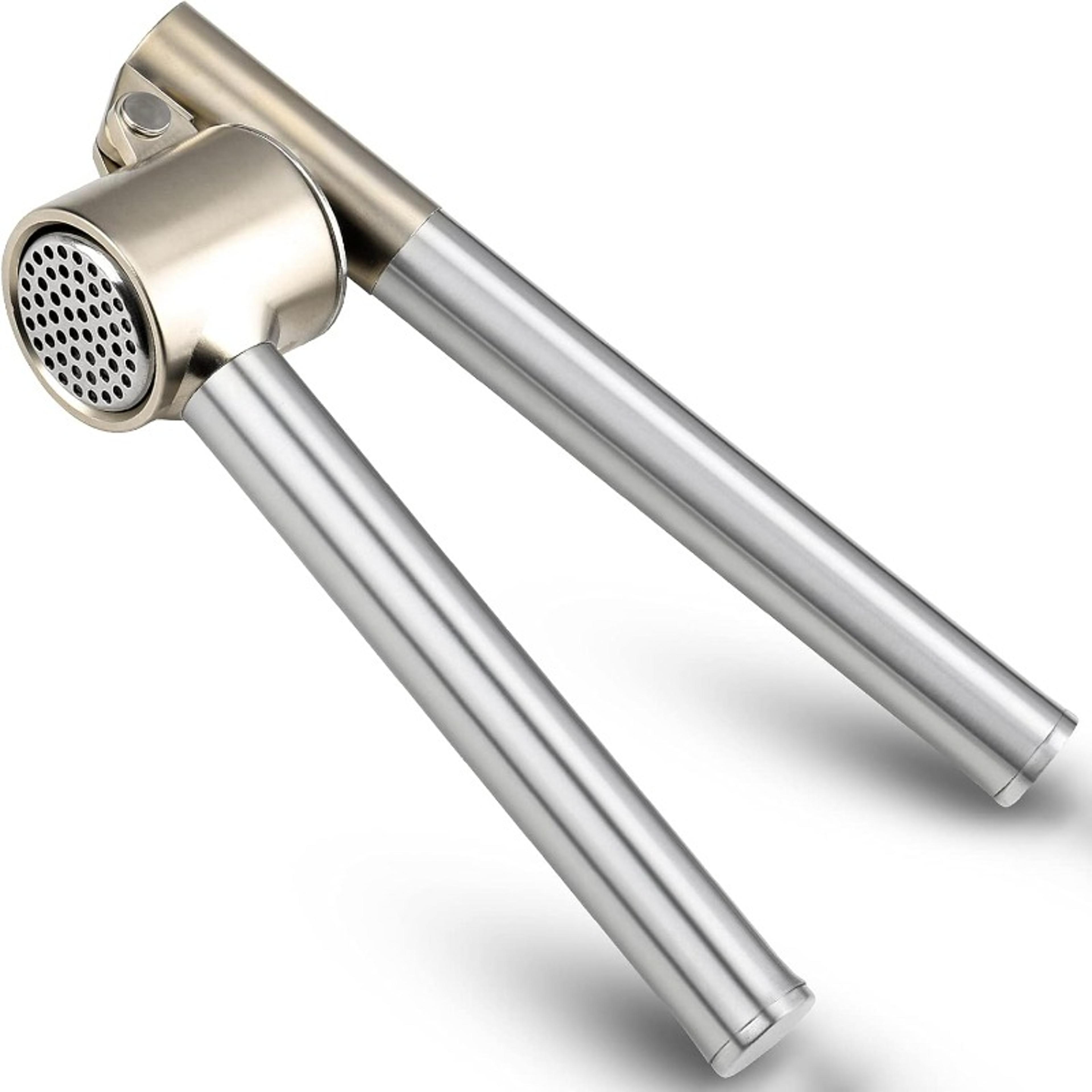 stainless steel garlic press easy squeeze manual garlic crusher