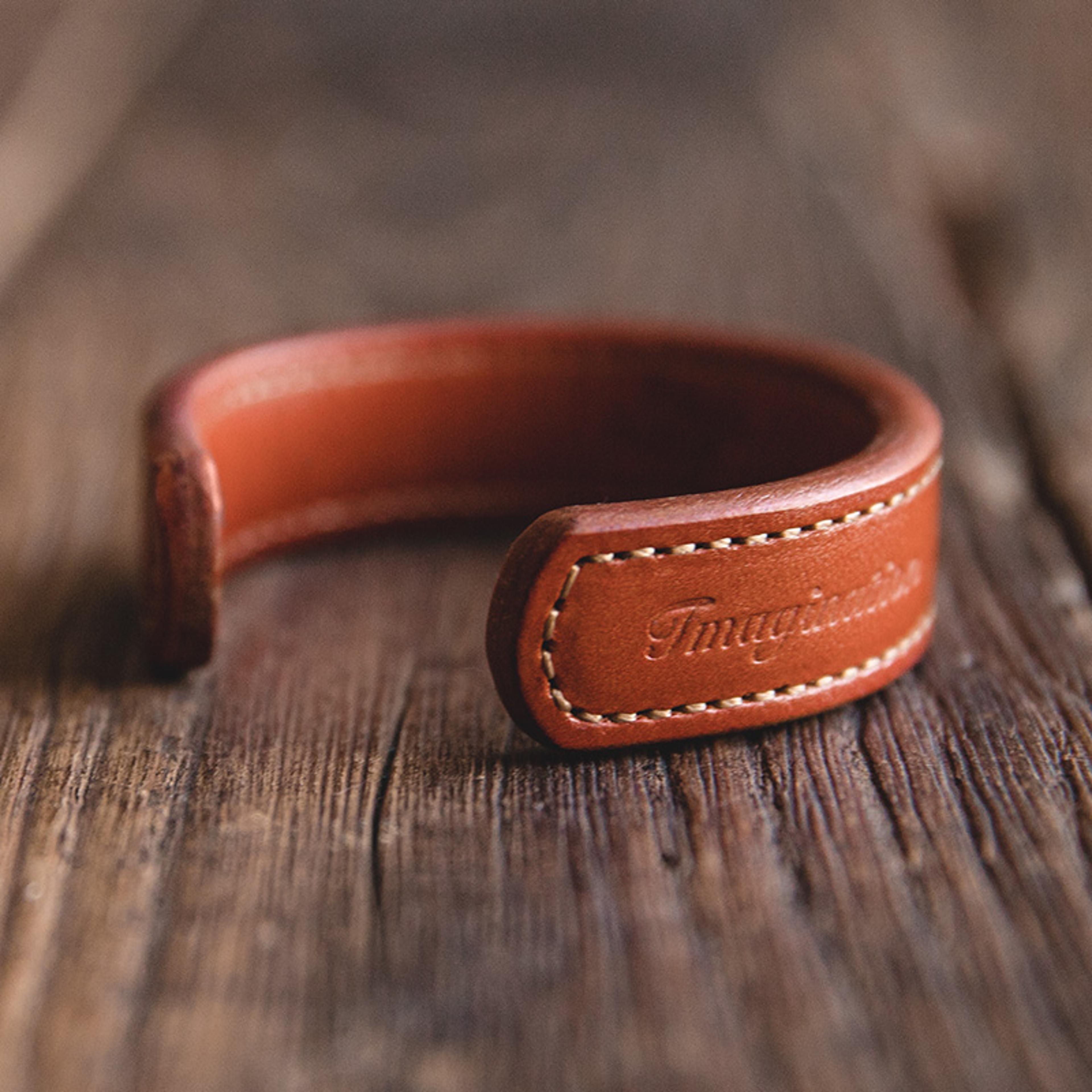maden men's thunderbird leather cuff bracelet adjustable handmade vintage wristband