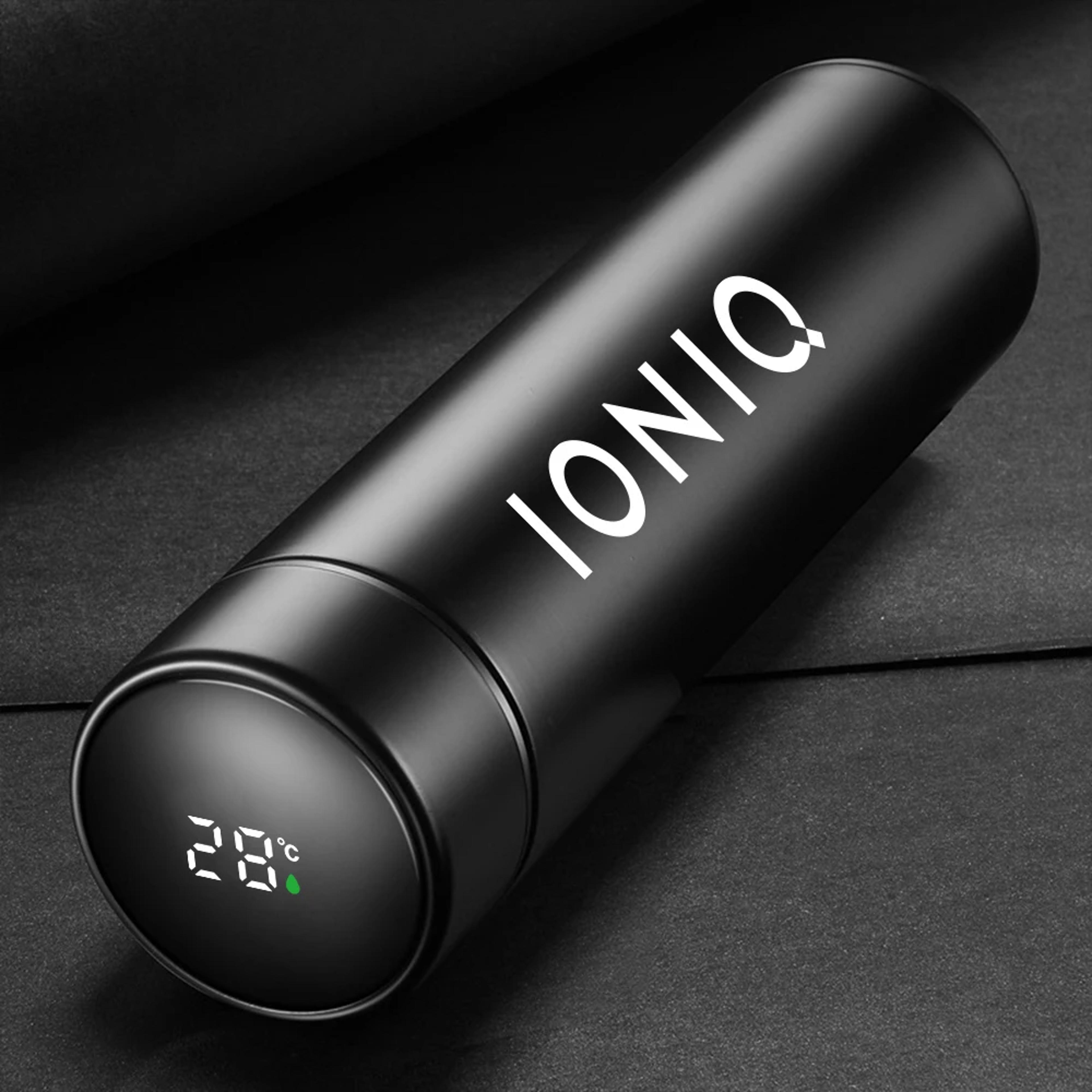 smart temperature water bottle with led display