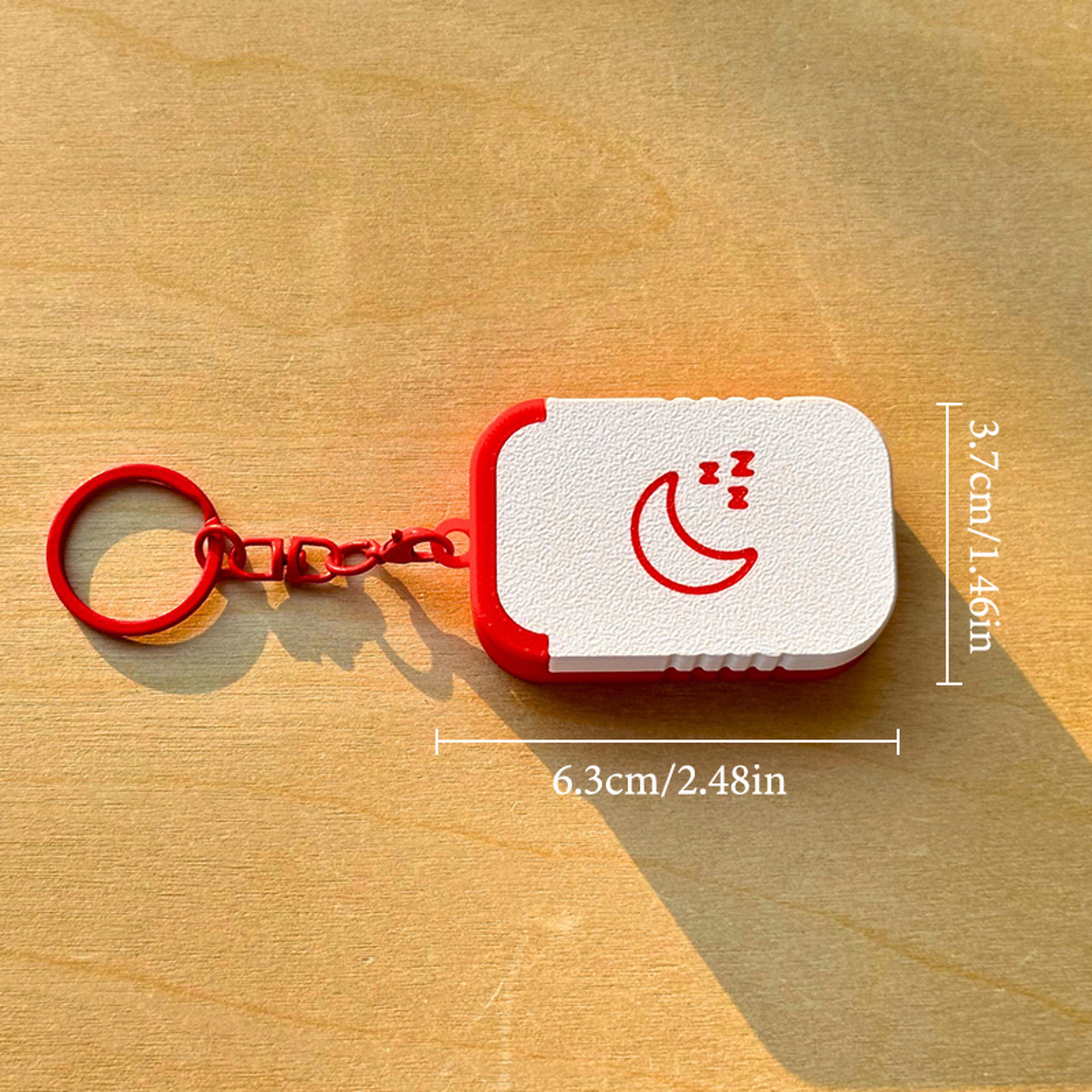portable earplug case keychain mini pill holder for jewelry and small essentials