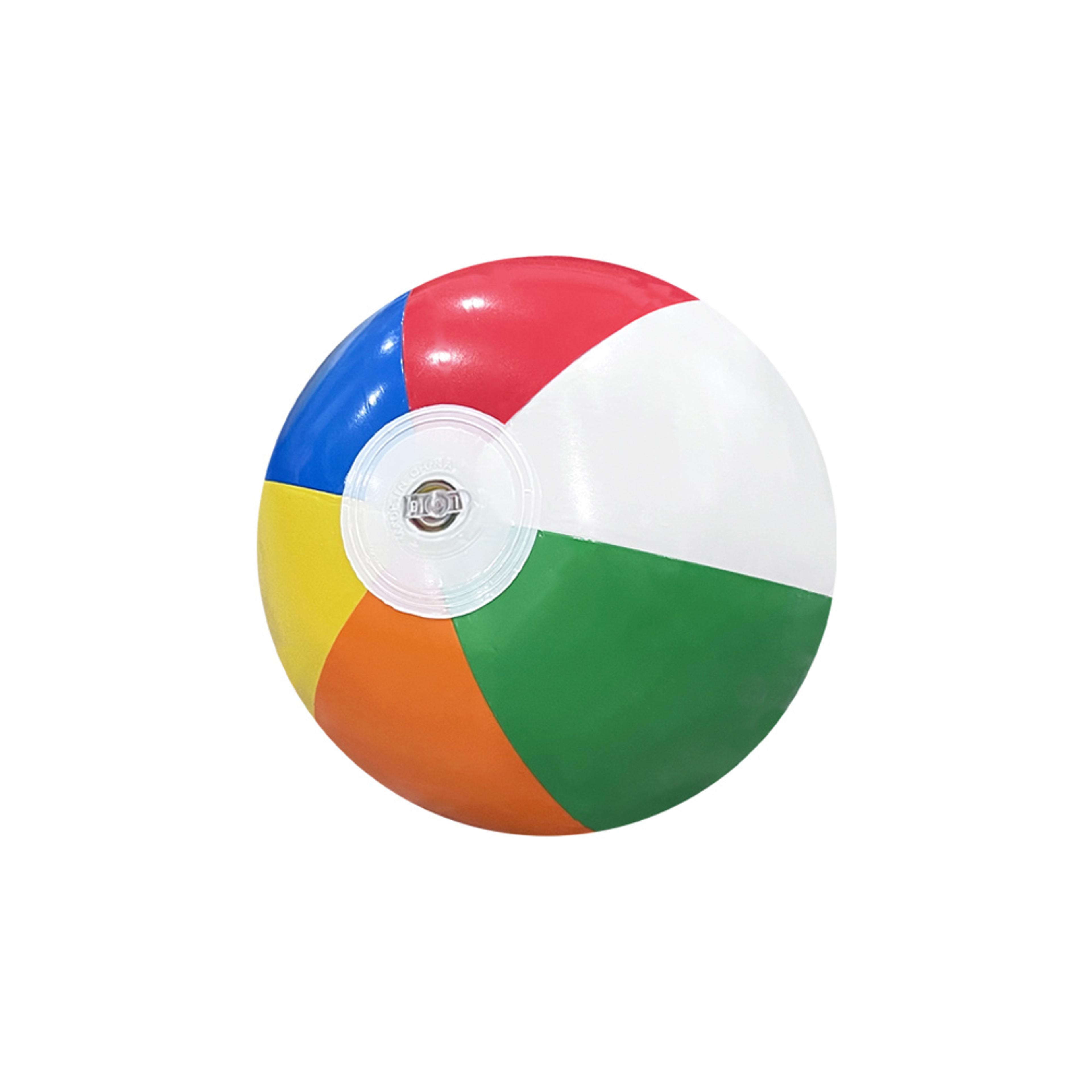 colorful inflatable beach ball for pool parties, beach play and summer fun