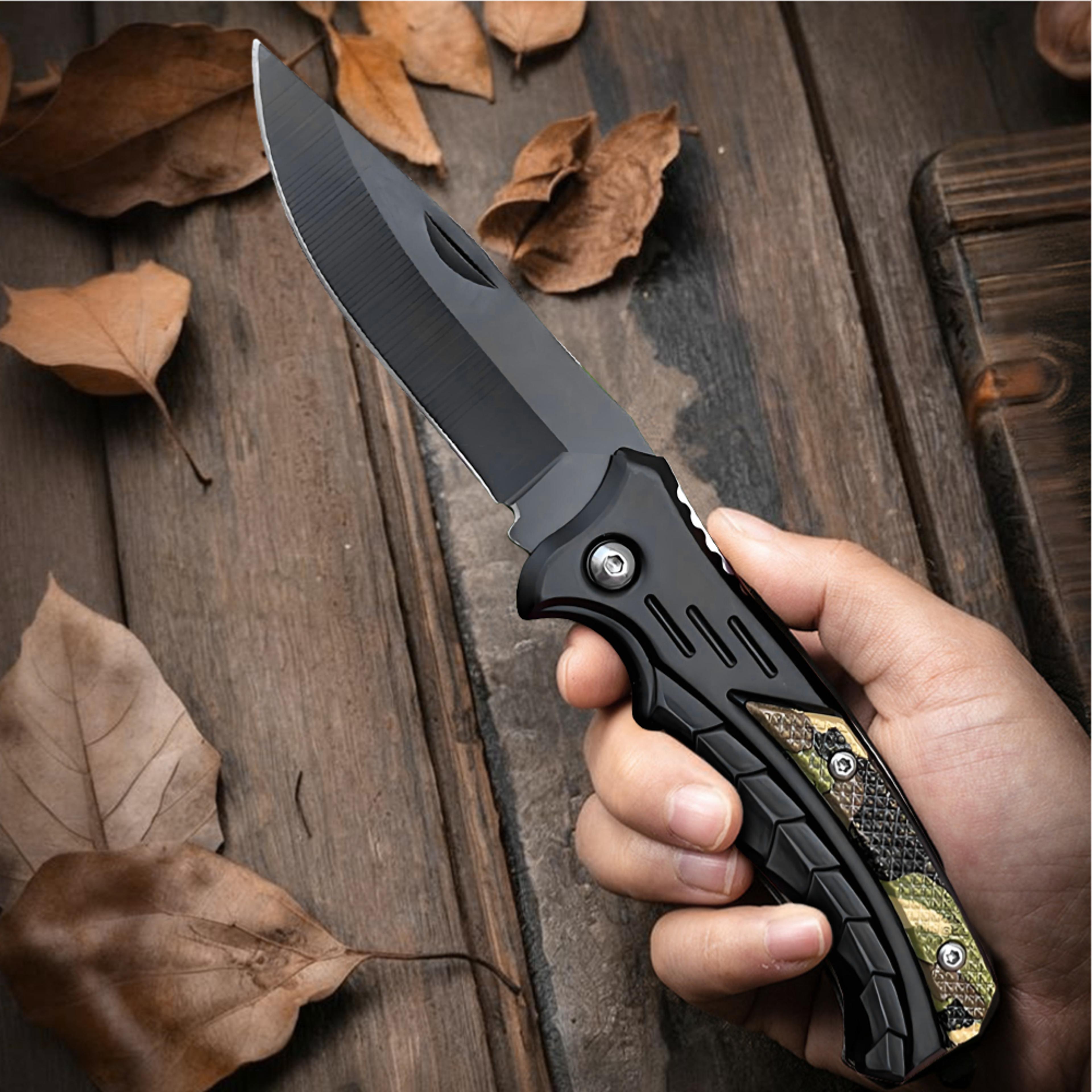 portable stainless steel folding fillet knife for fishing, camping and boat prep