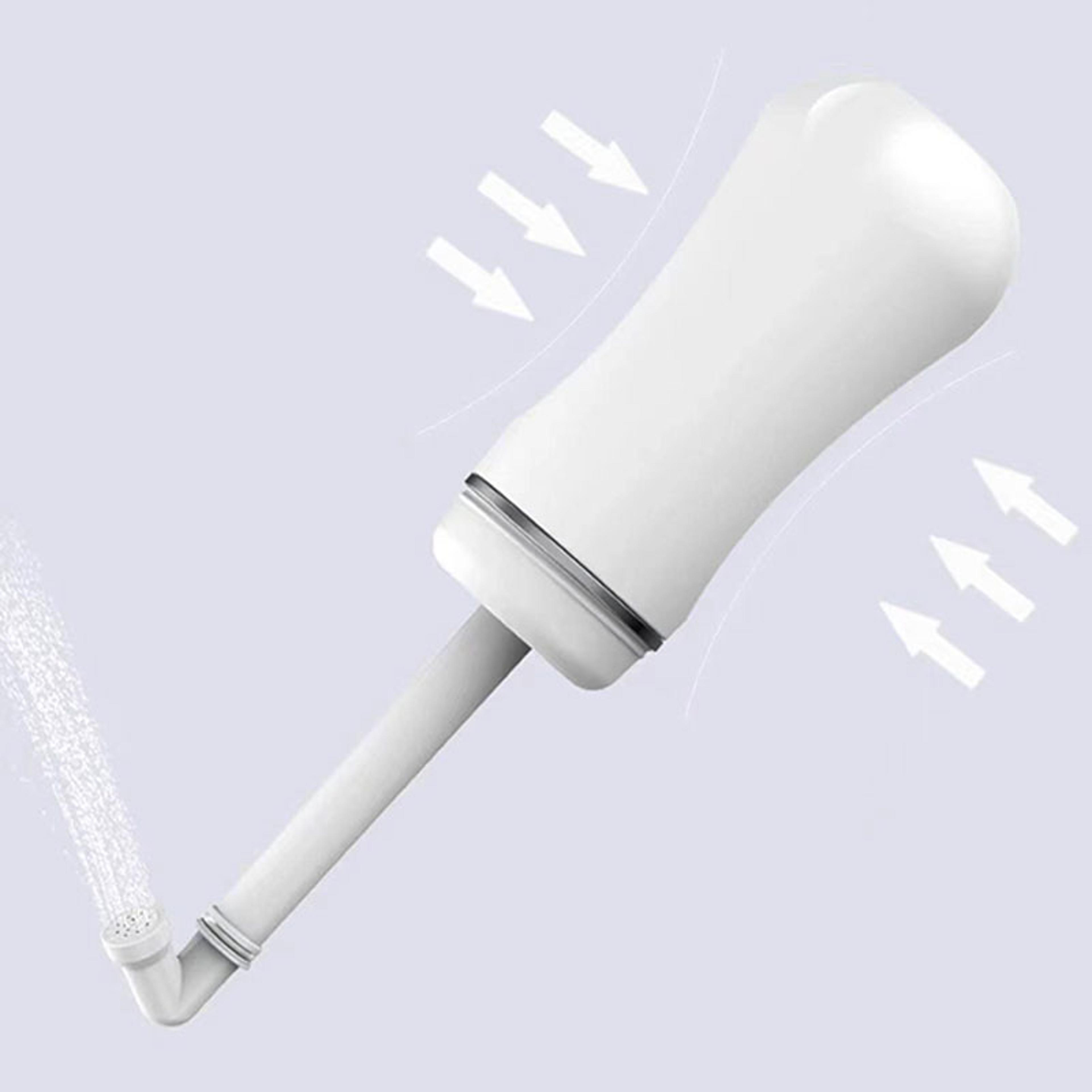 portable bidet travel bottle with retractable nozzle and carry bag