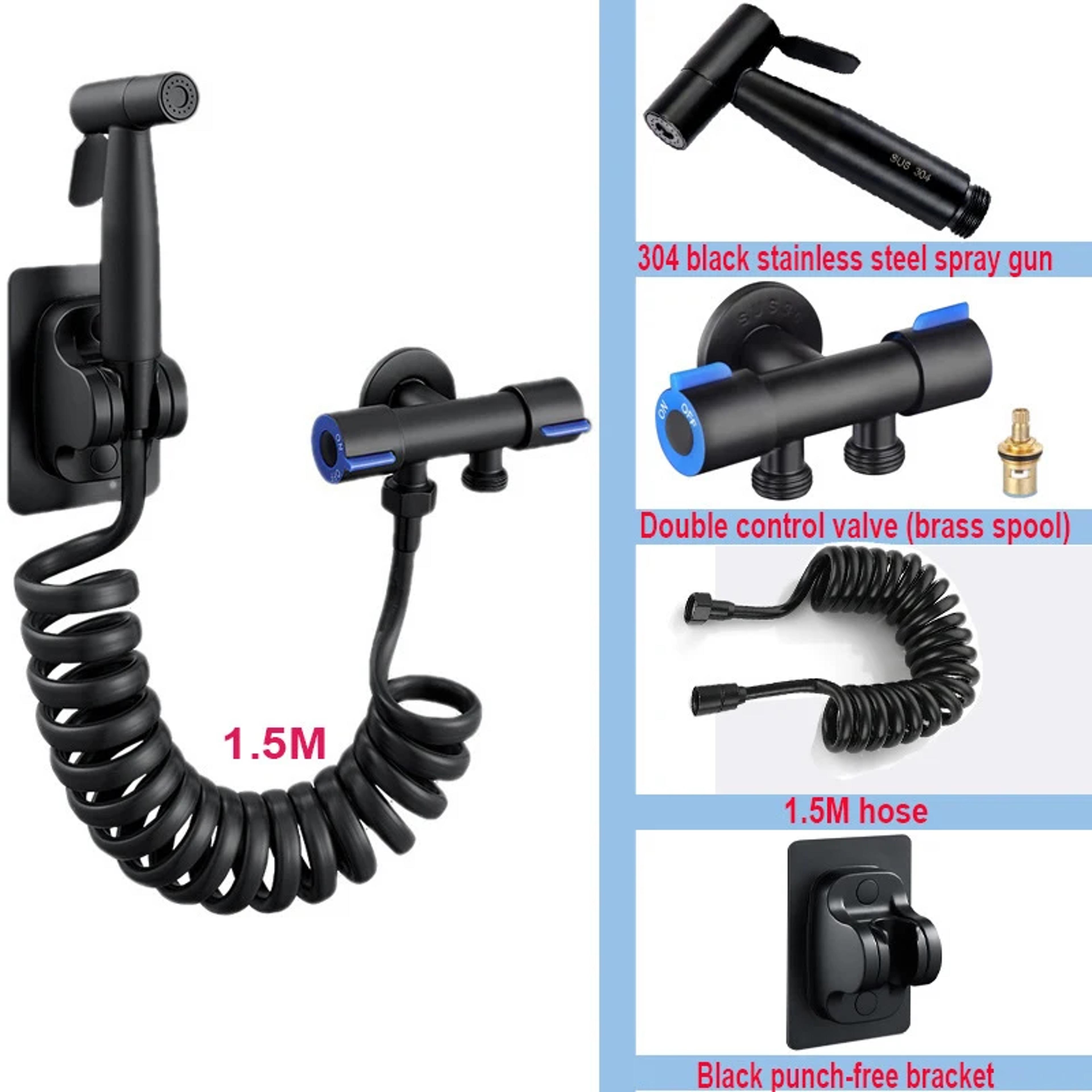dual control handheld bidet sprayer for toilet stainless steel toilet bidet sprayer