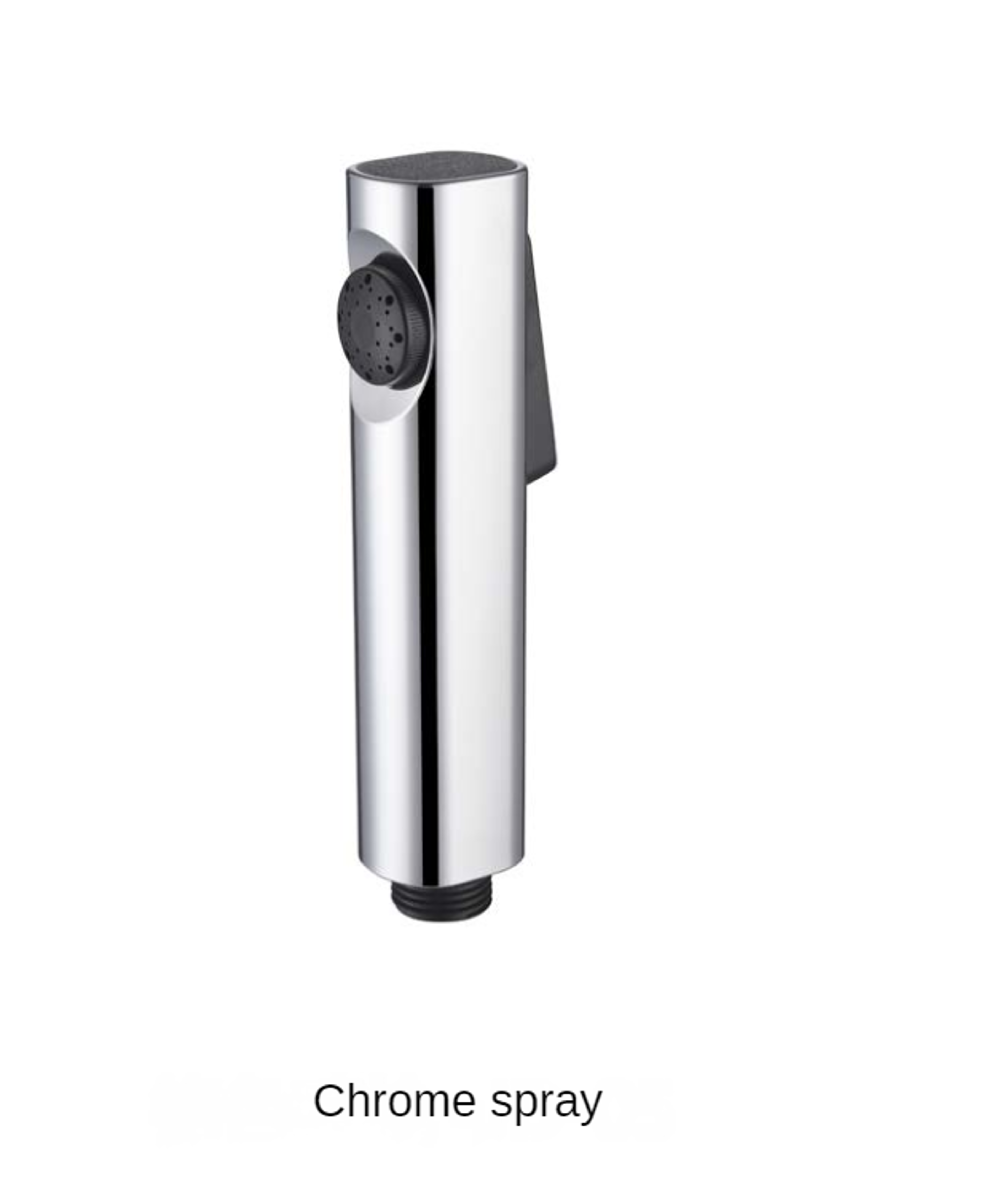 matte black handheld bidet sprayer for toilet with hose and holder
