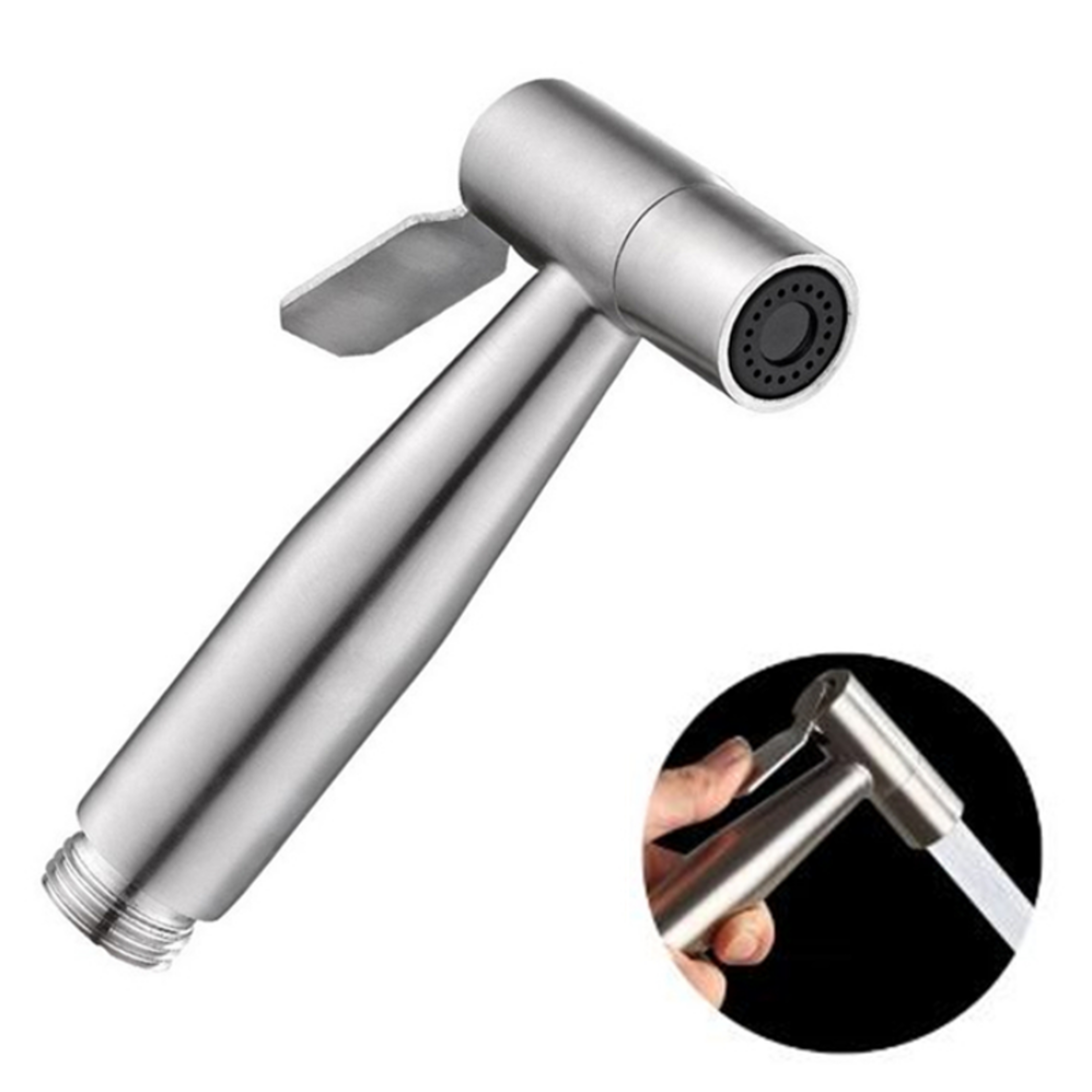 stainless steel handheld bidet sprayer for toilet with adjustable flow