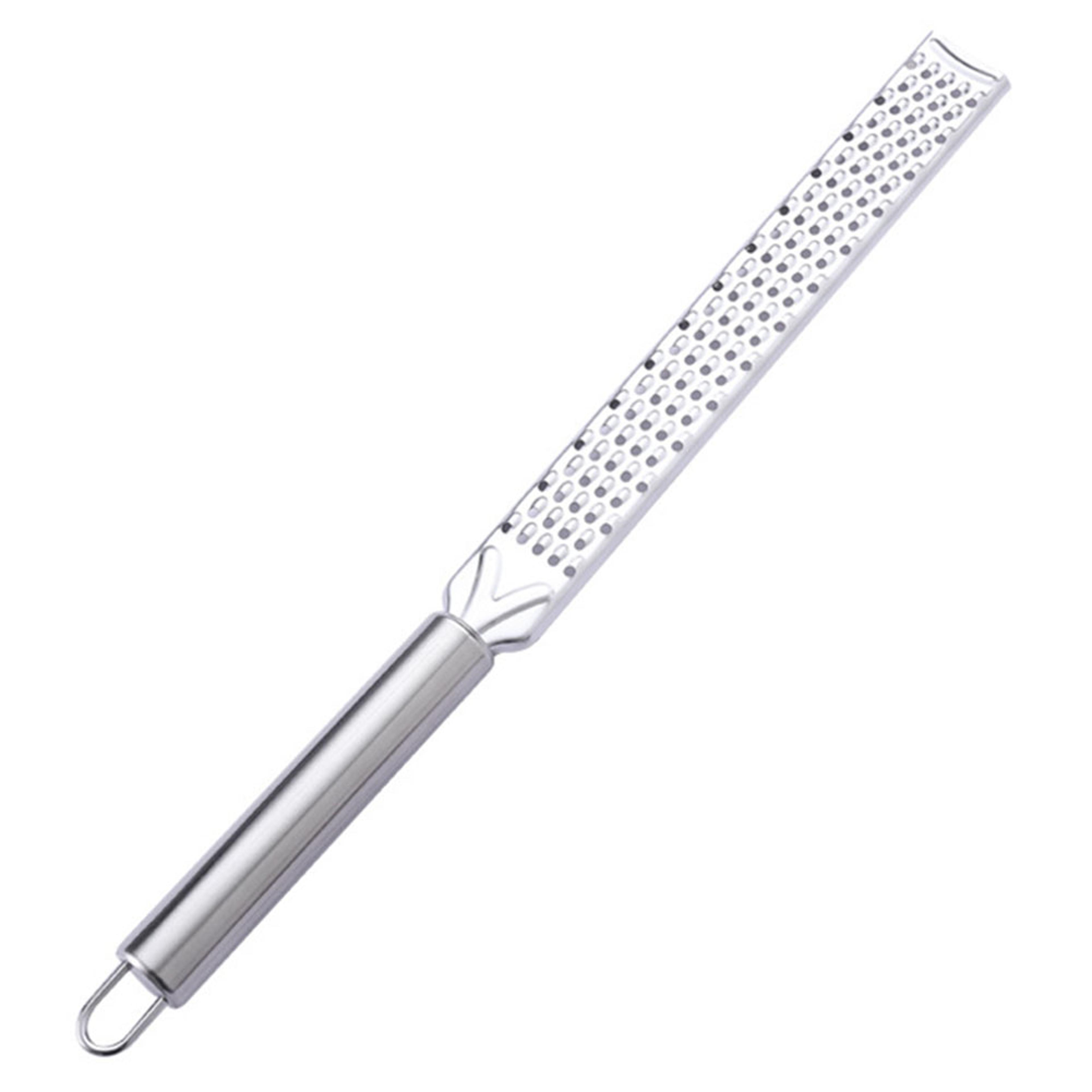 stainless steel lemon zester and handheld cheese grater for garlic ginger chocolate