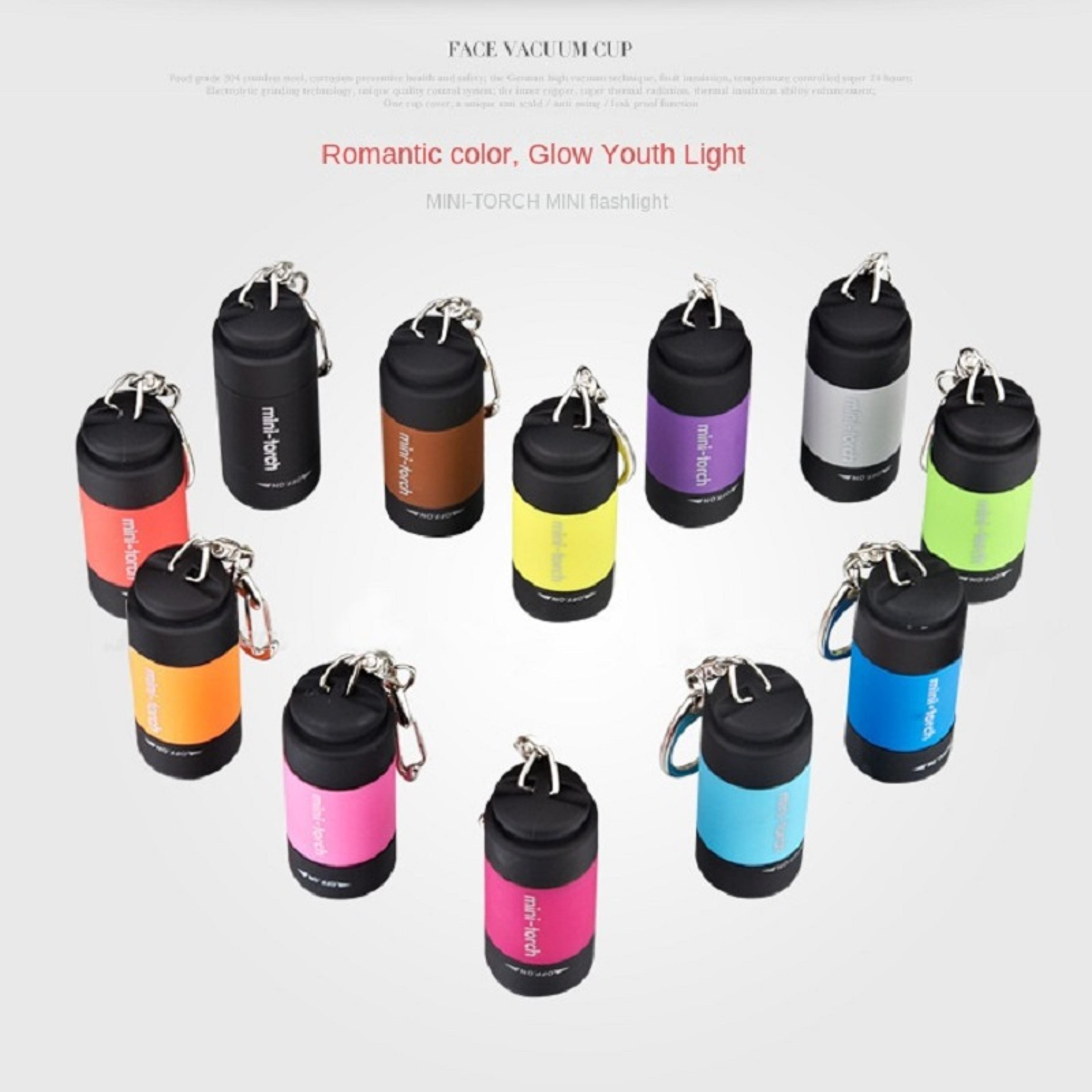 usb rechargeable keychain flashlight mini waterproof pocket light for edc camping