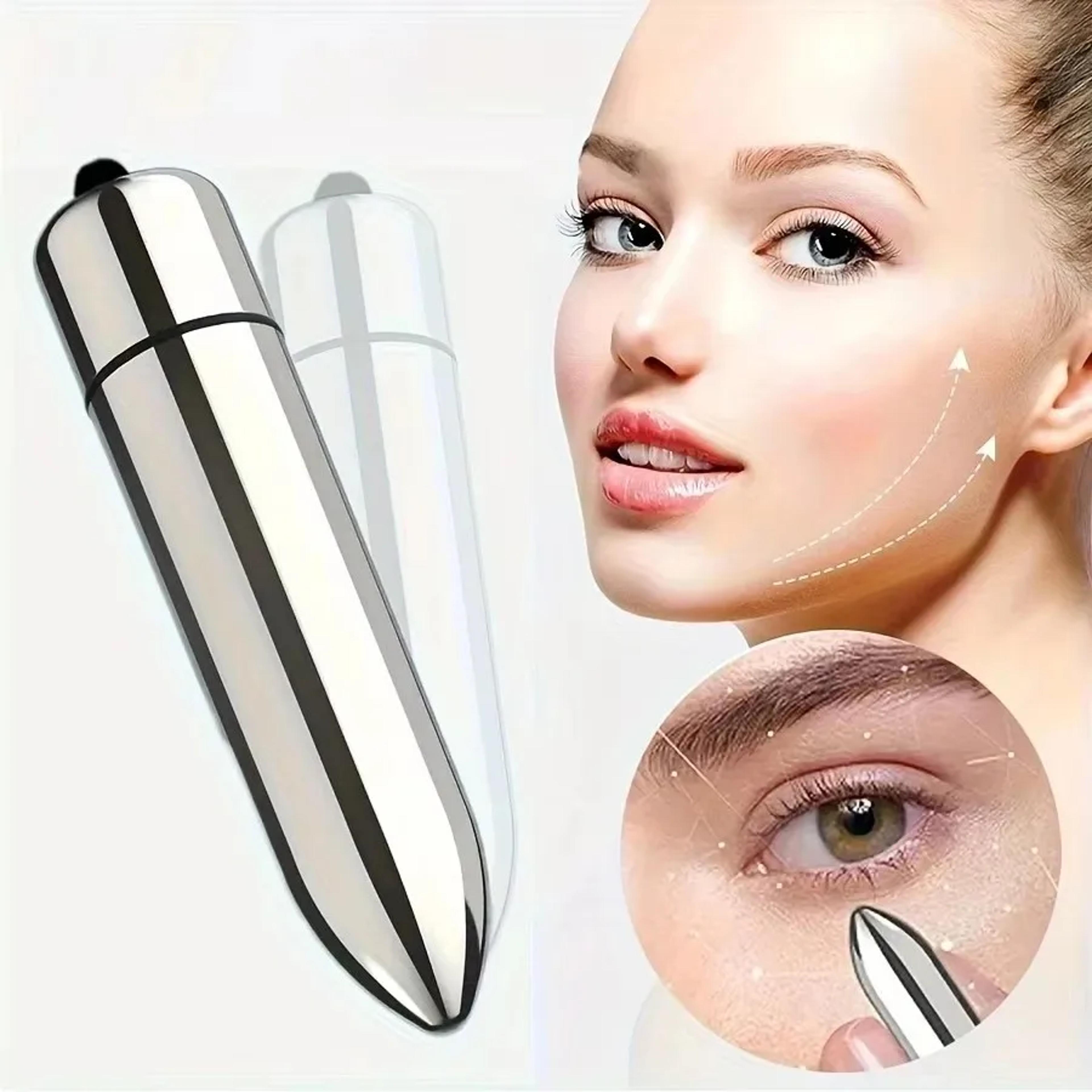 portable facial and eye massager for serum absorption and travel