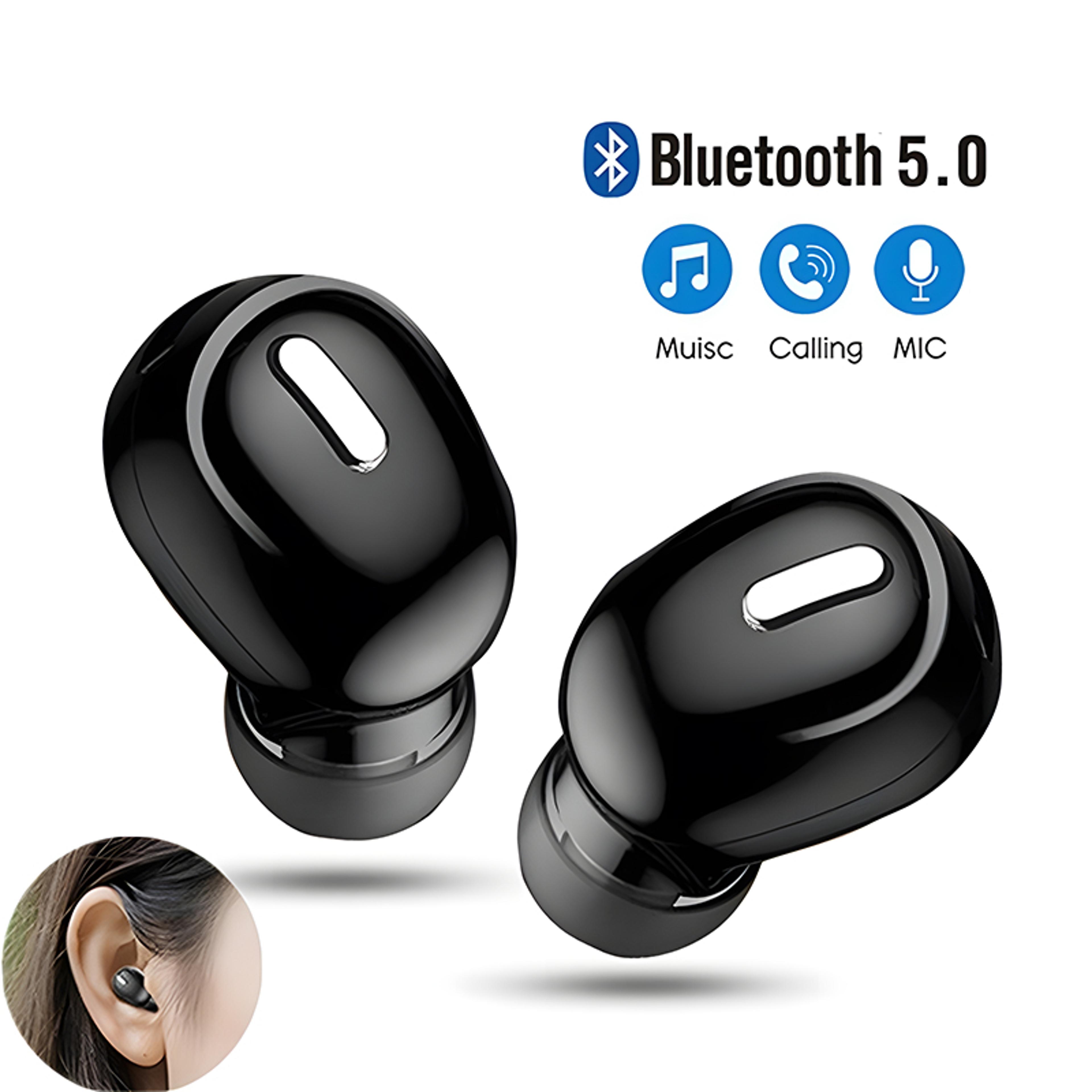 wireless earbuds with mic bluetooth sports waterproof single earbud headset