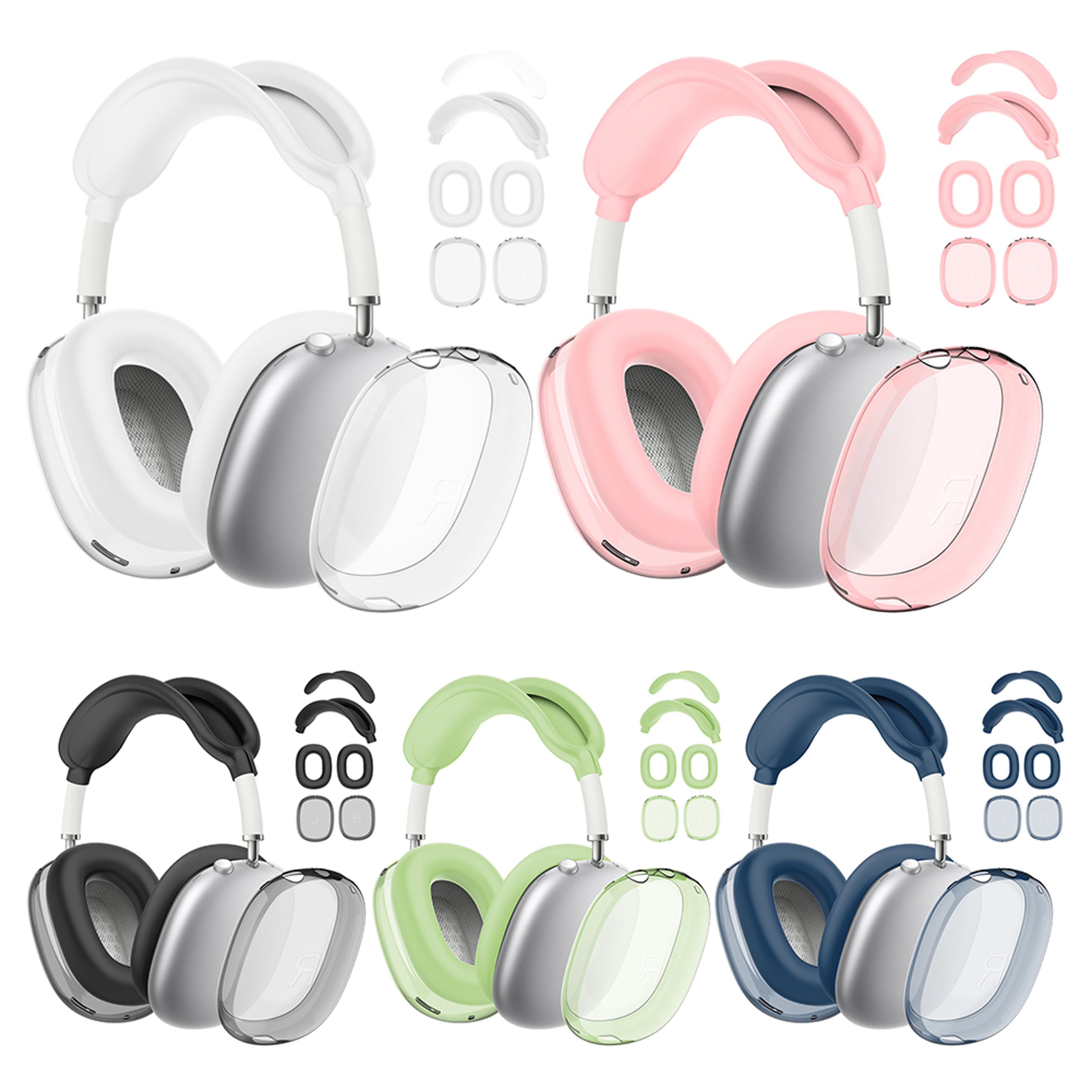 clear airpods max case cover with ear cup and headband protection