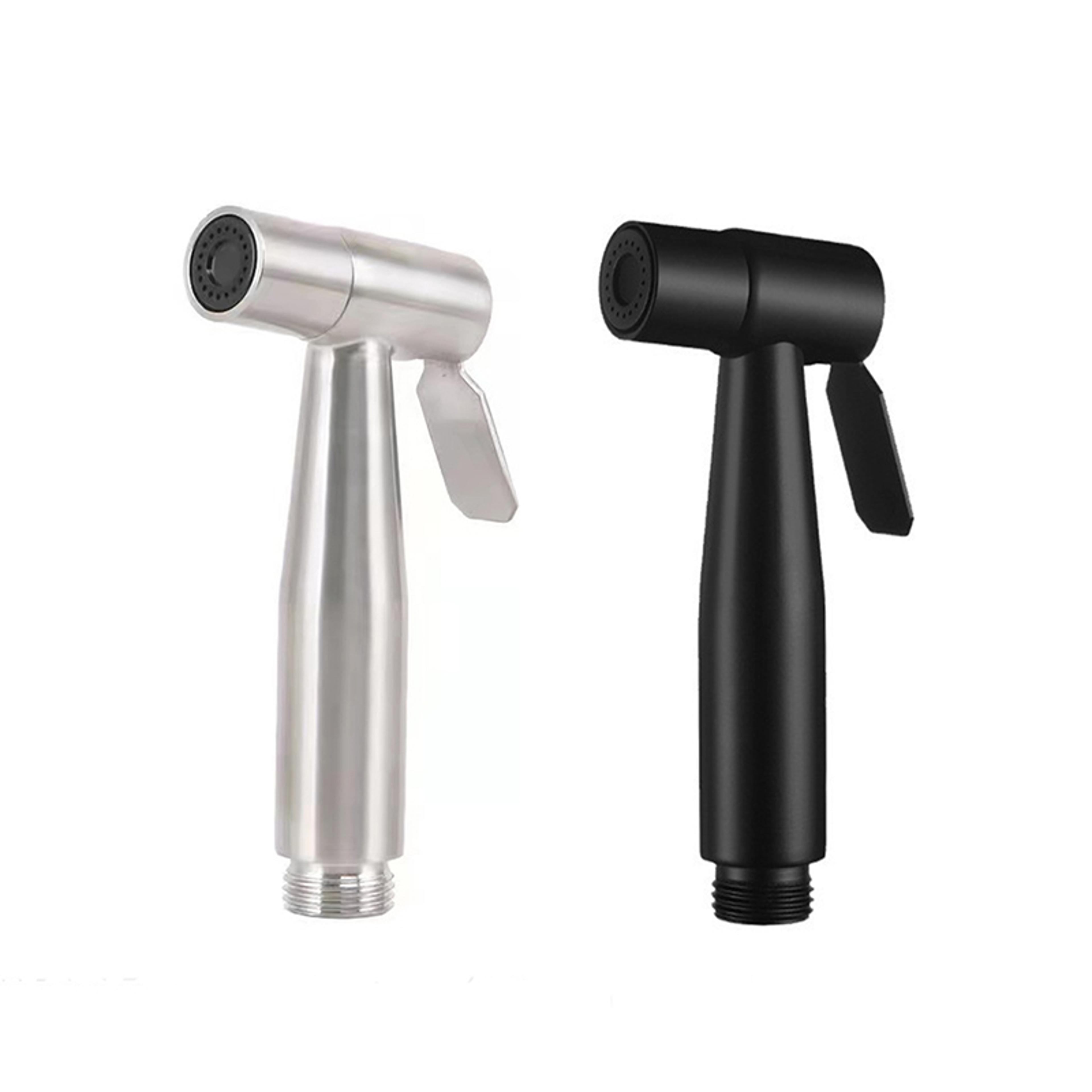 black stainless steel handheld bidet sprayer for toilet