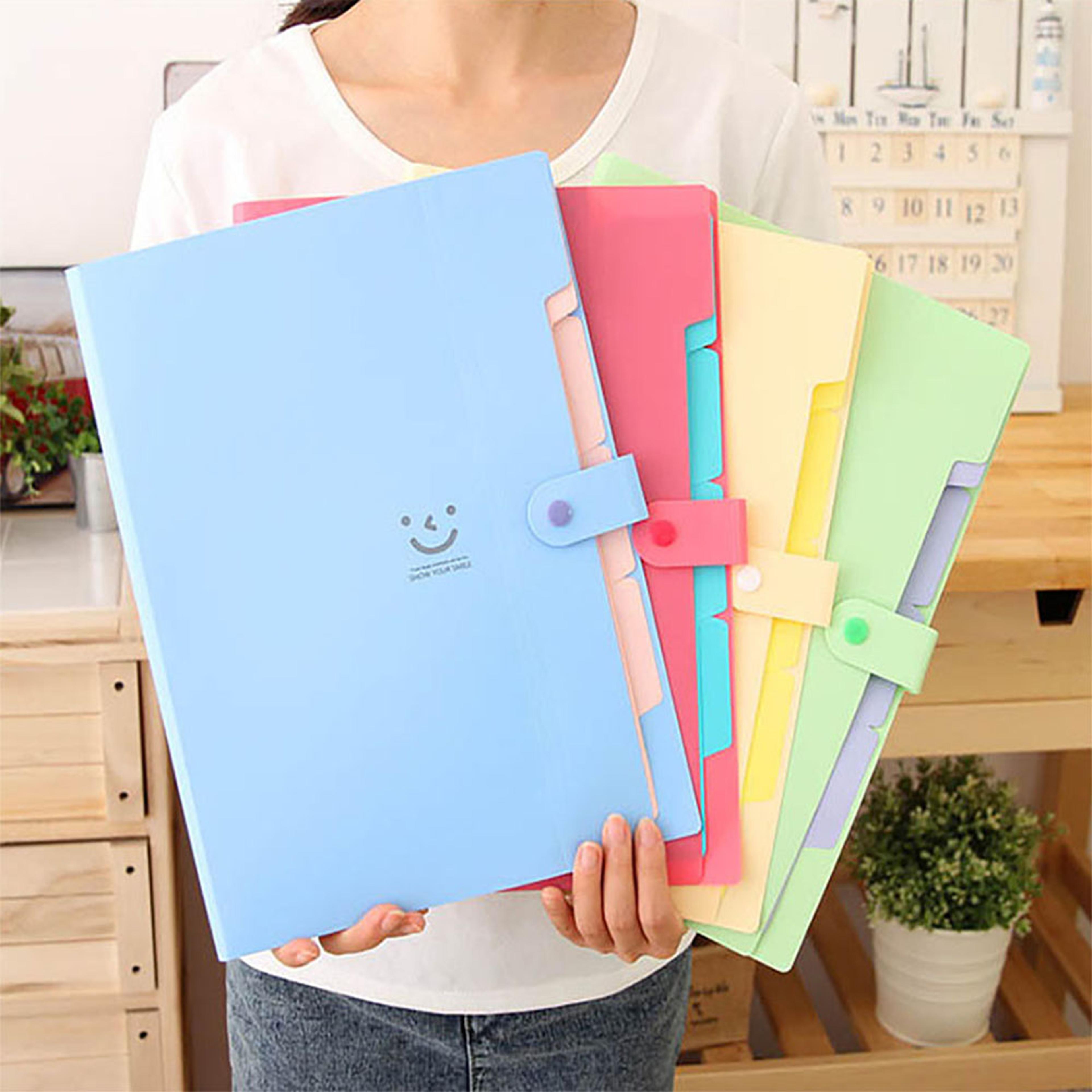 pocket accordion file folder for documents and receipts
