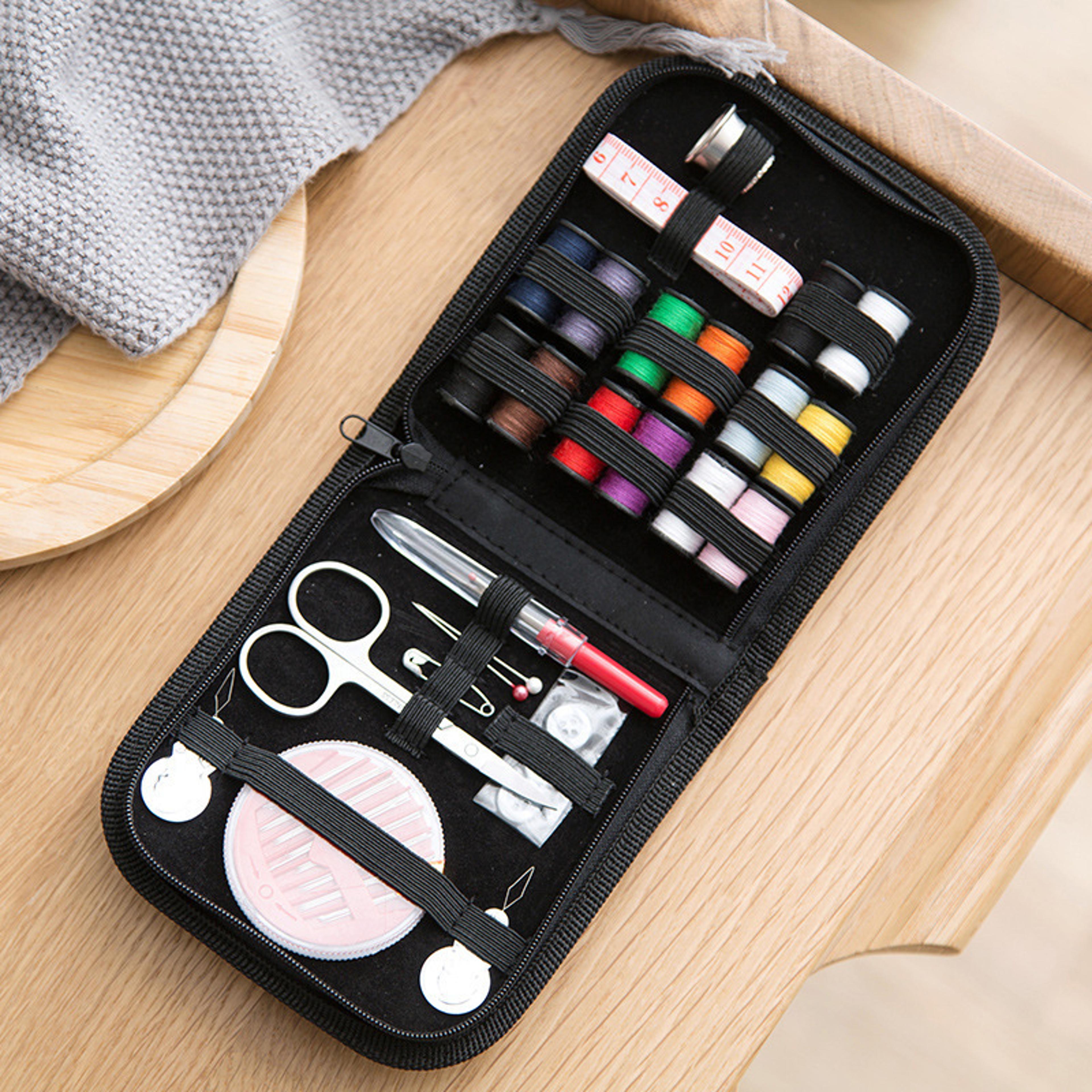 complete beginner sewing kit with needle and thread for home repairs