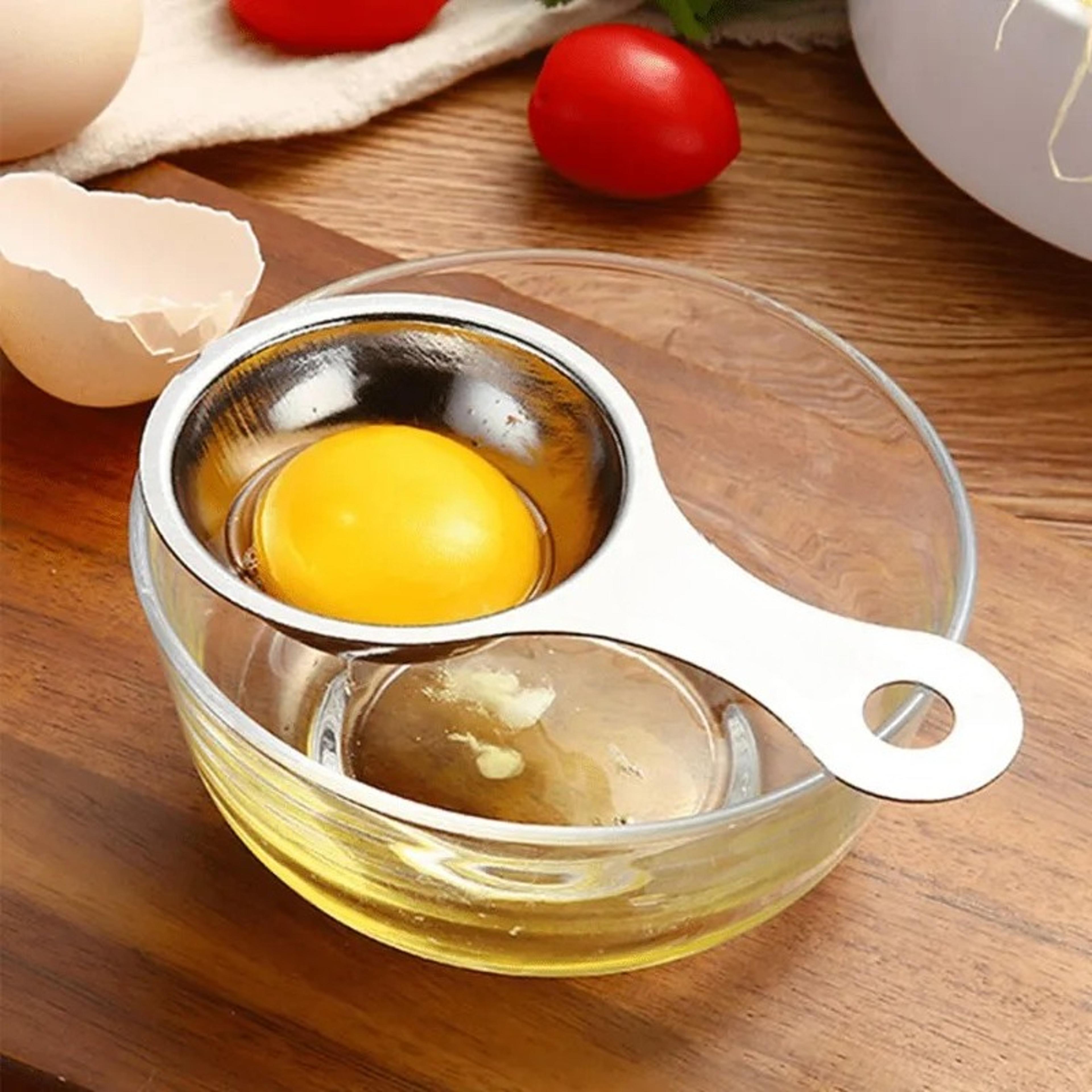 stainless steel egg separator yolk white divider tool for effortless egg separation
