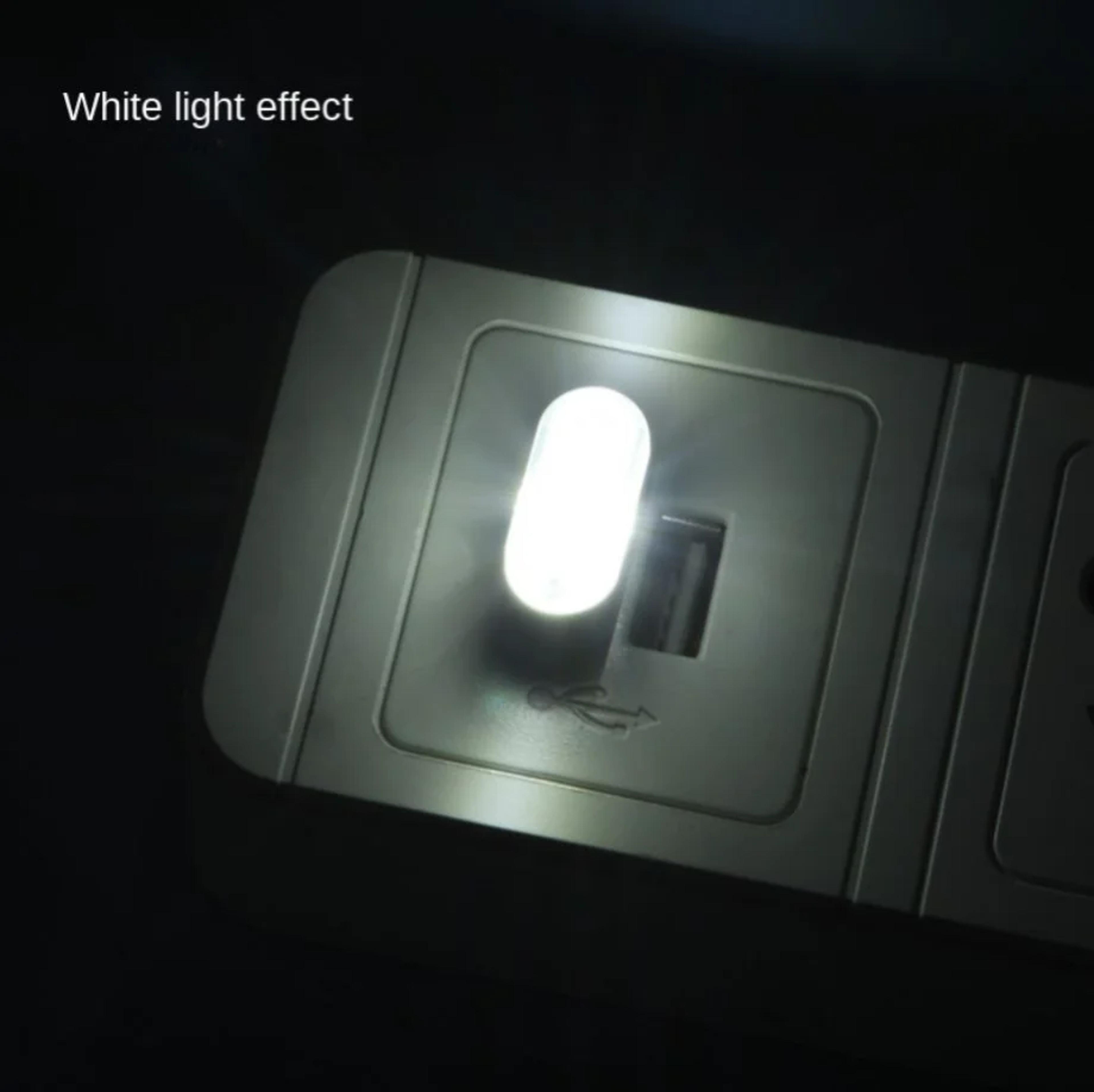 mini usb led car interior ambient light plug and play neon lamp