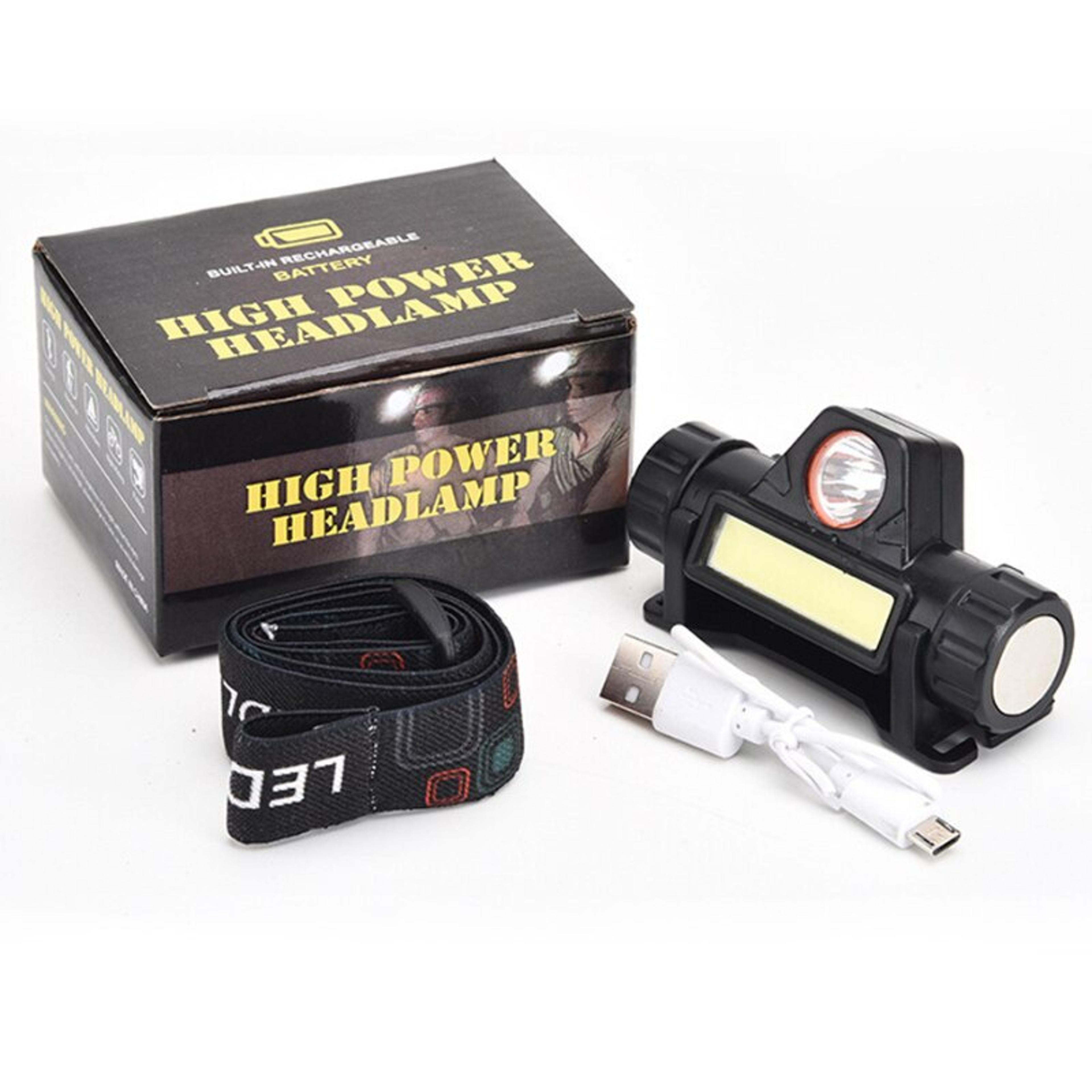 rechargeable cob led magnetic headlamp waterproof head torch