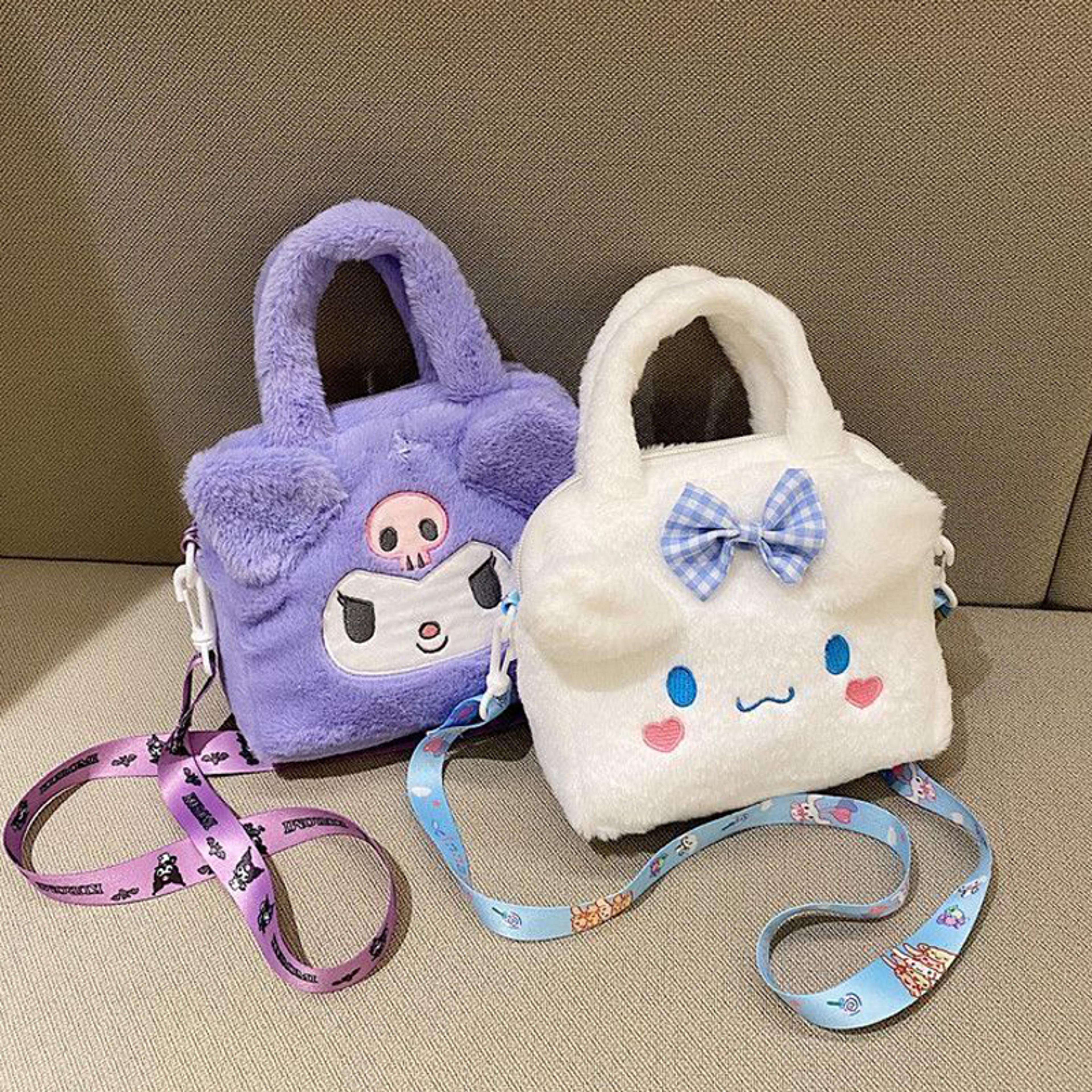 kuromi plush cosmetic bag kawaii sanrio travel pouch