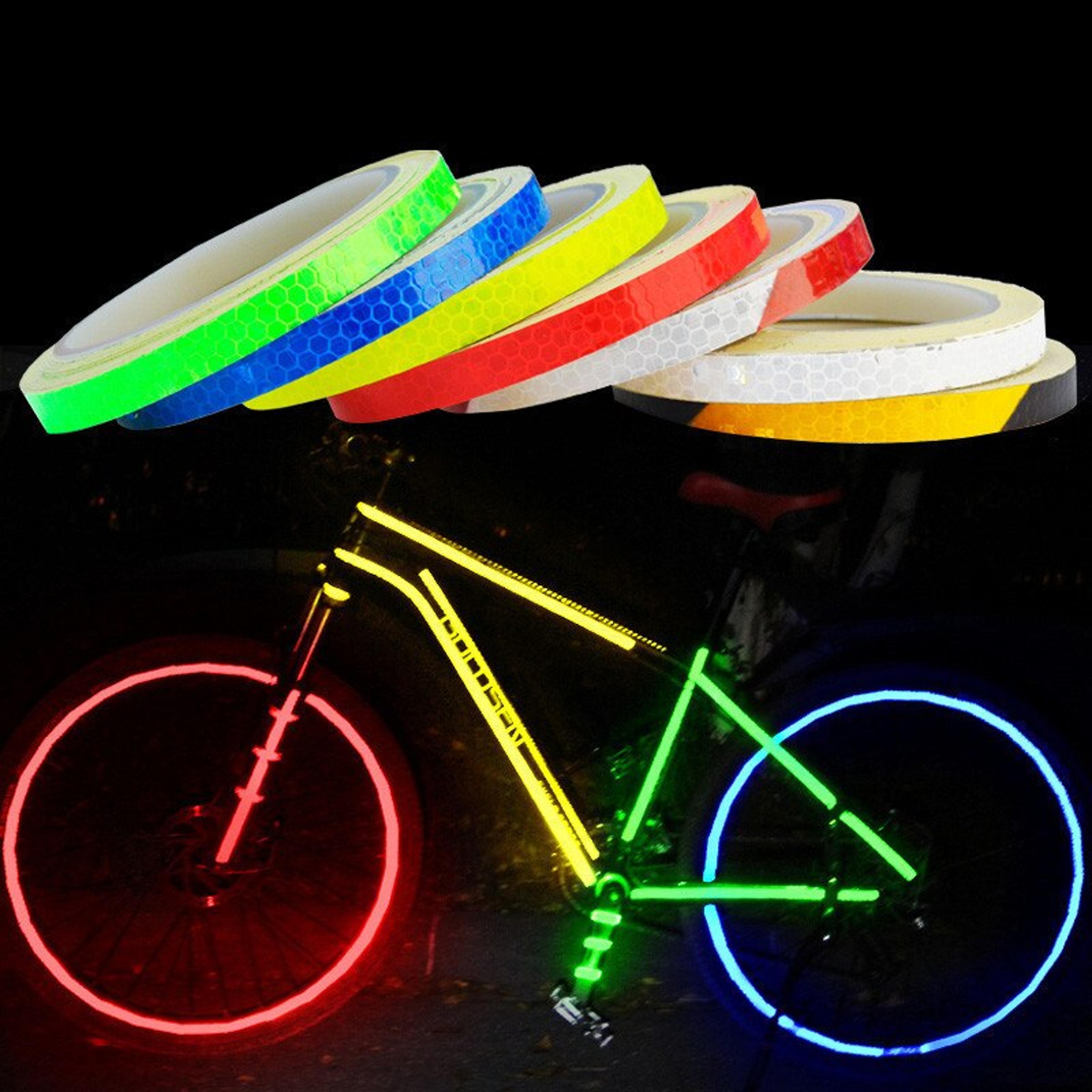 reflective bike tape strips for bicycle helmet motorcycle and scooter safety