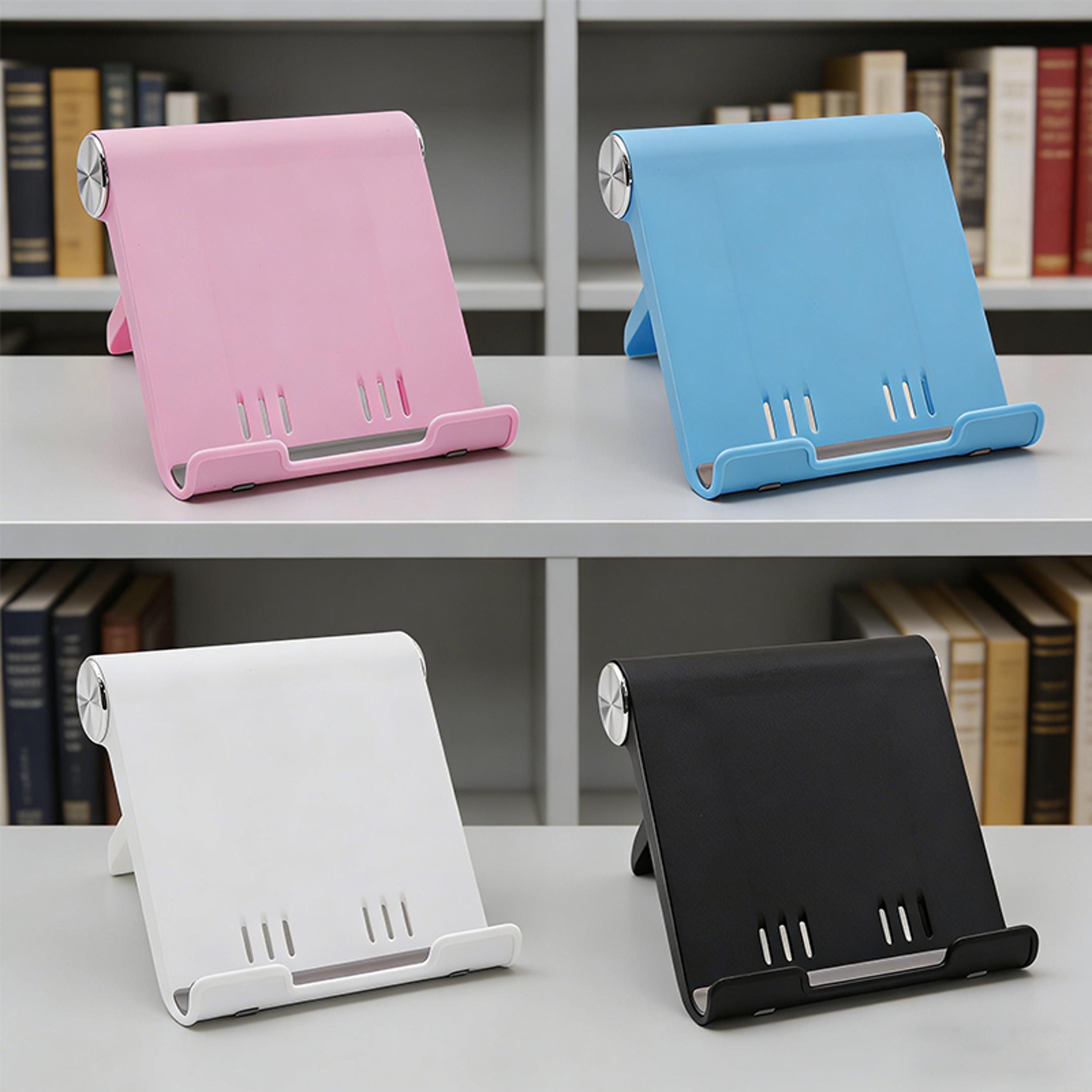 universal foldable desk phone stand, tablets & more adjustable desktop holder