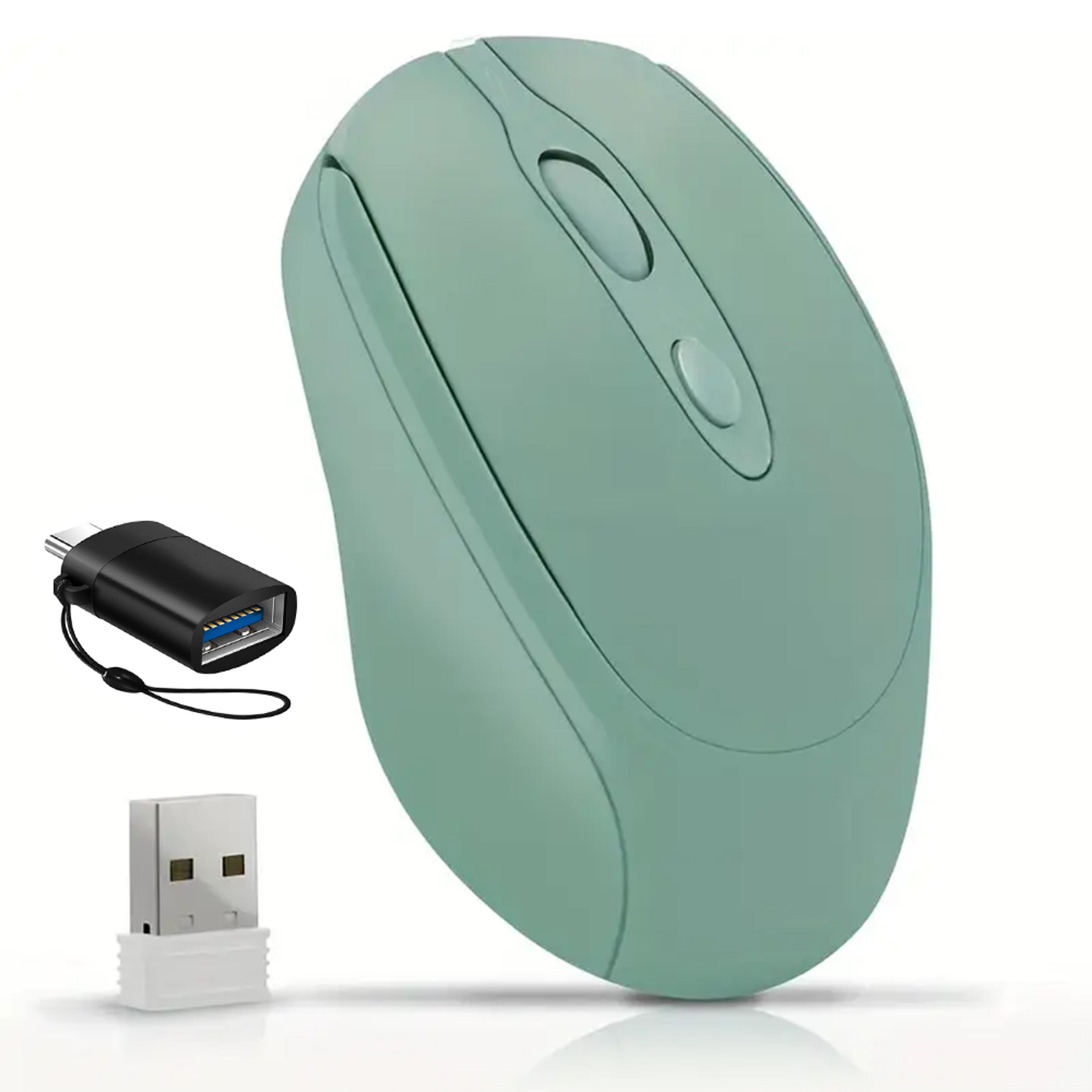 rechargeable bluetooth wireless mouse for laptop pc macbook tablet