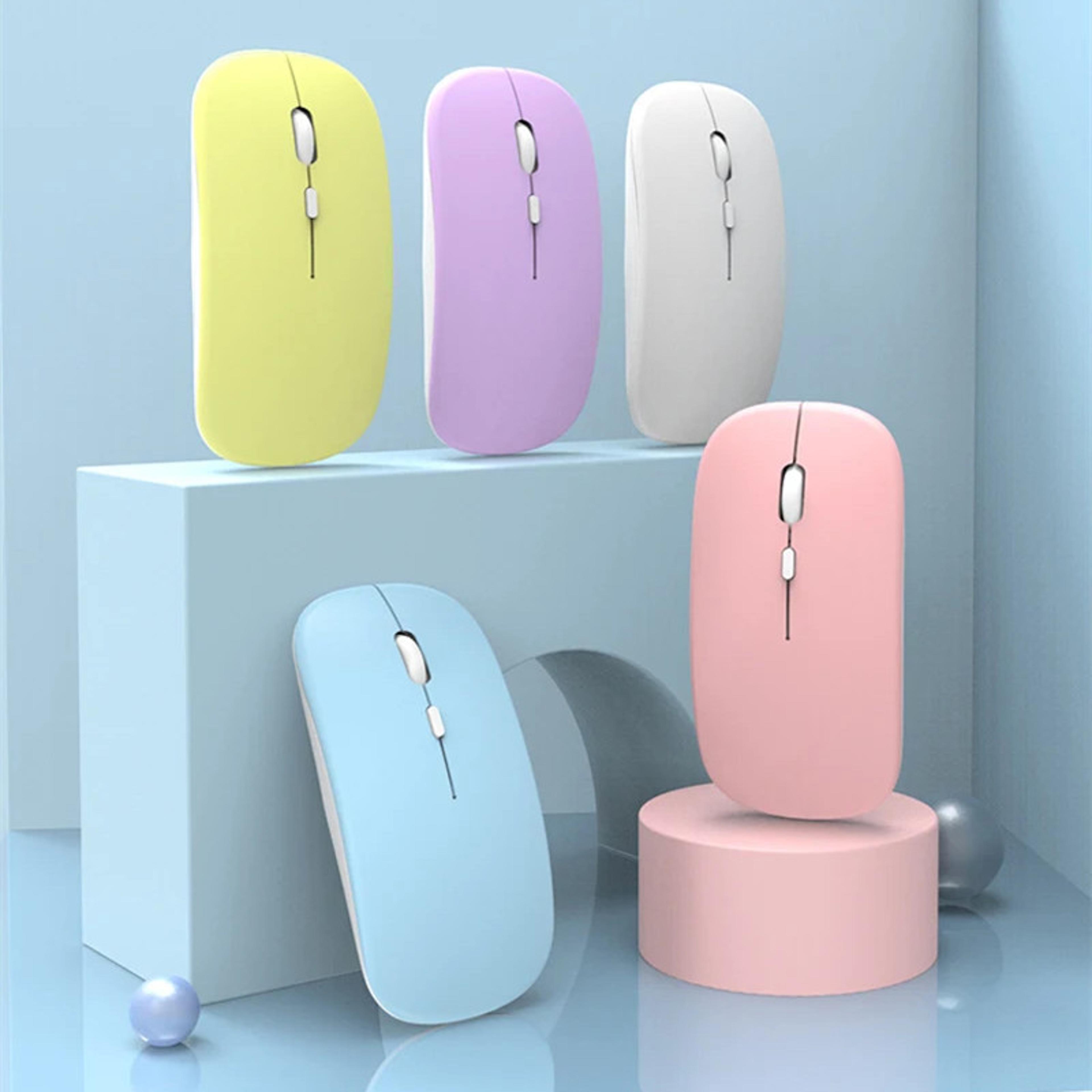ergonomic bluetooth wireless mouse for laptop tablet silent portable multi device mouse