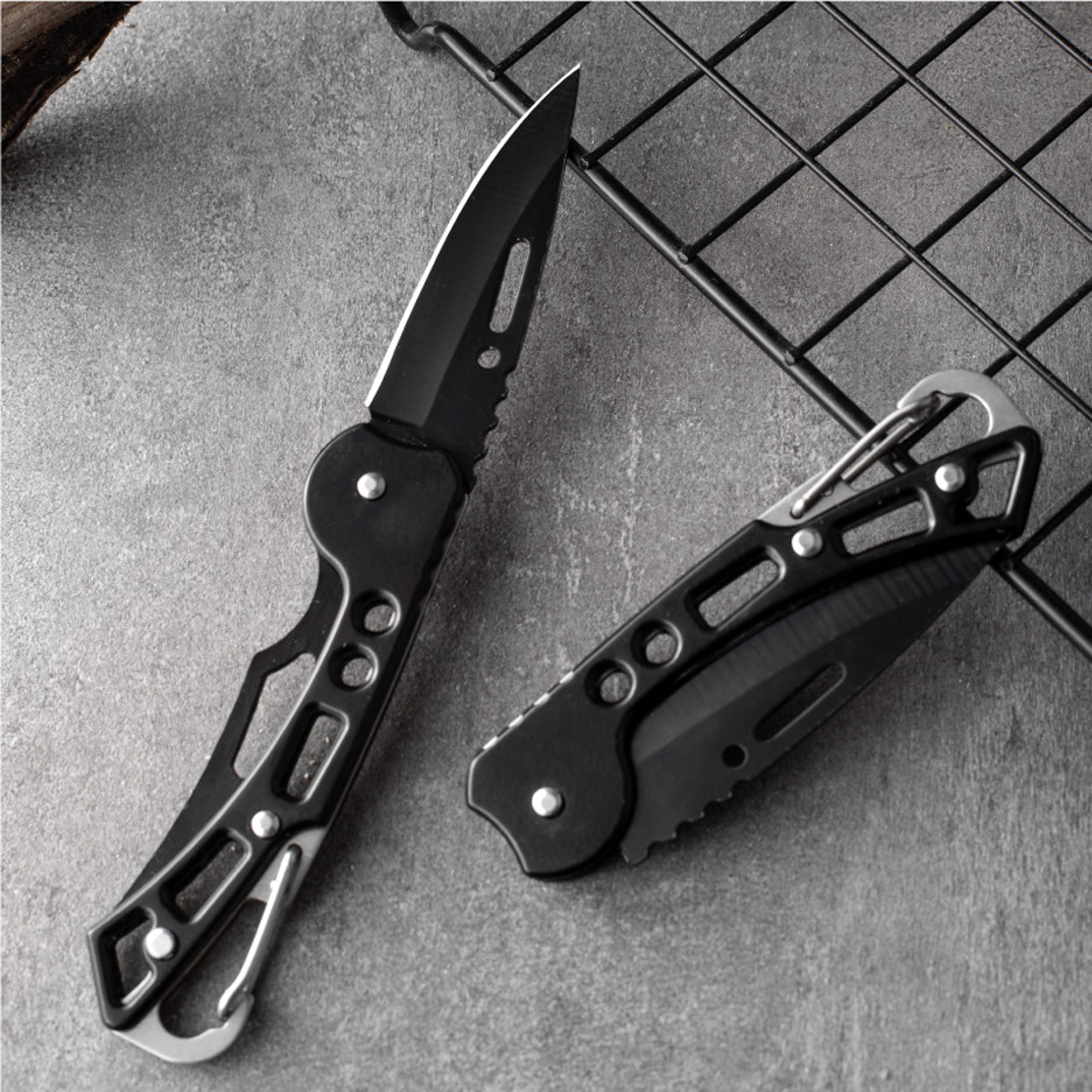 all in one portable folding survival knife for camping, hunting & outdoor adventures