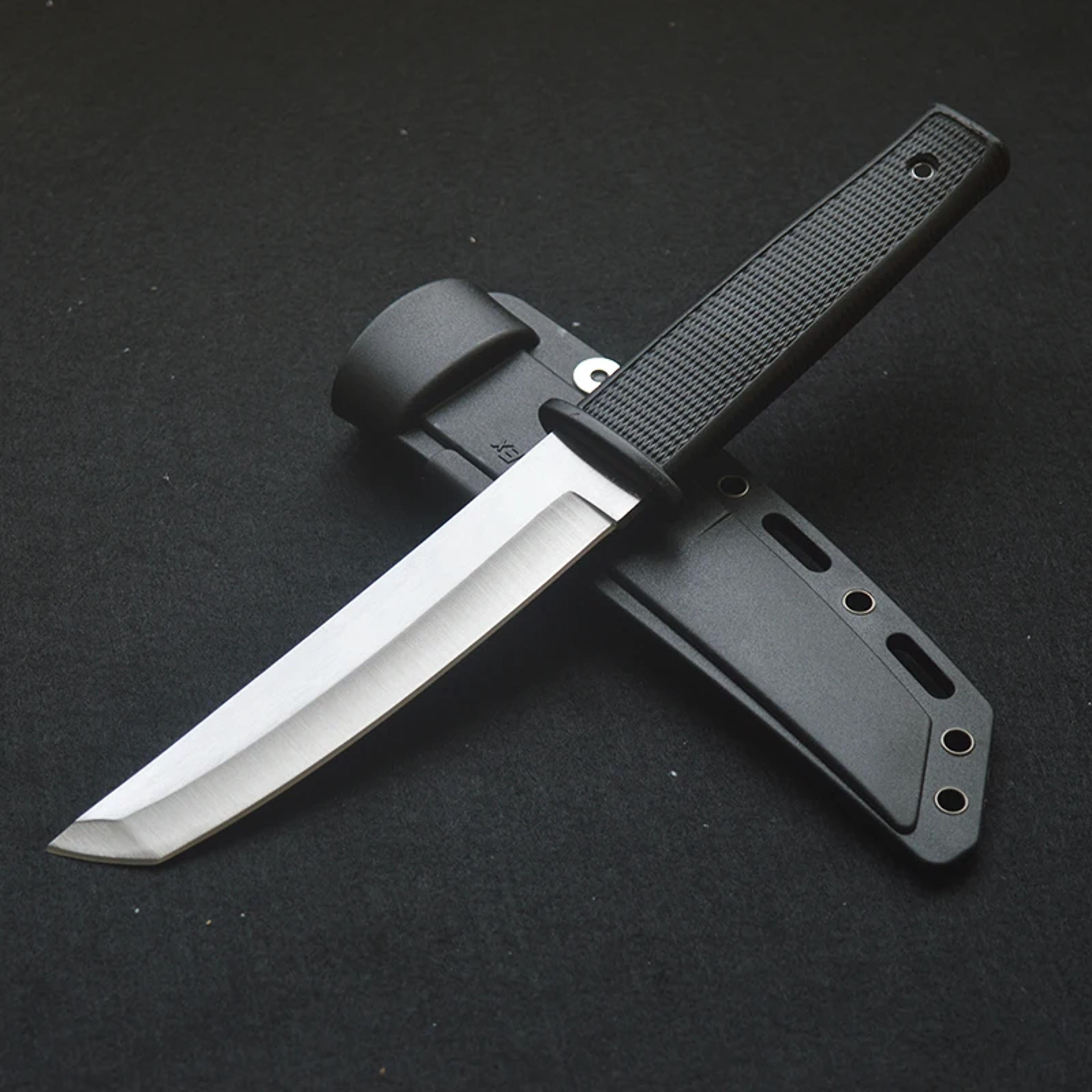 tantoedge portable fixed blade knife outdoor camping knife & survival knife with abs handle
