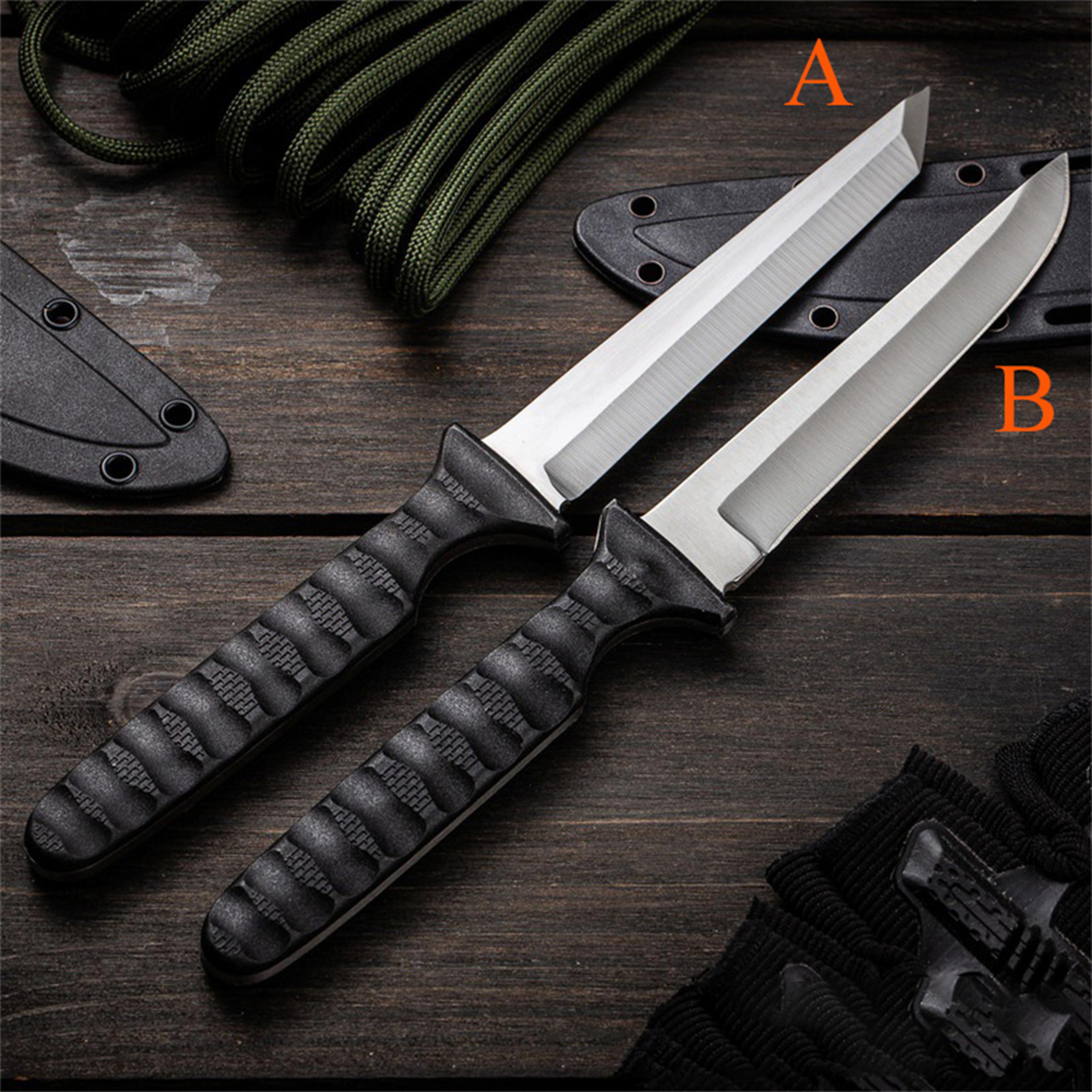 multi function stainless steel outdoor knife for camping bbq and kitchen prep