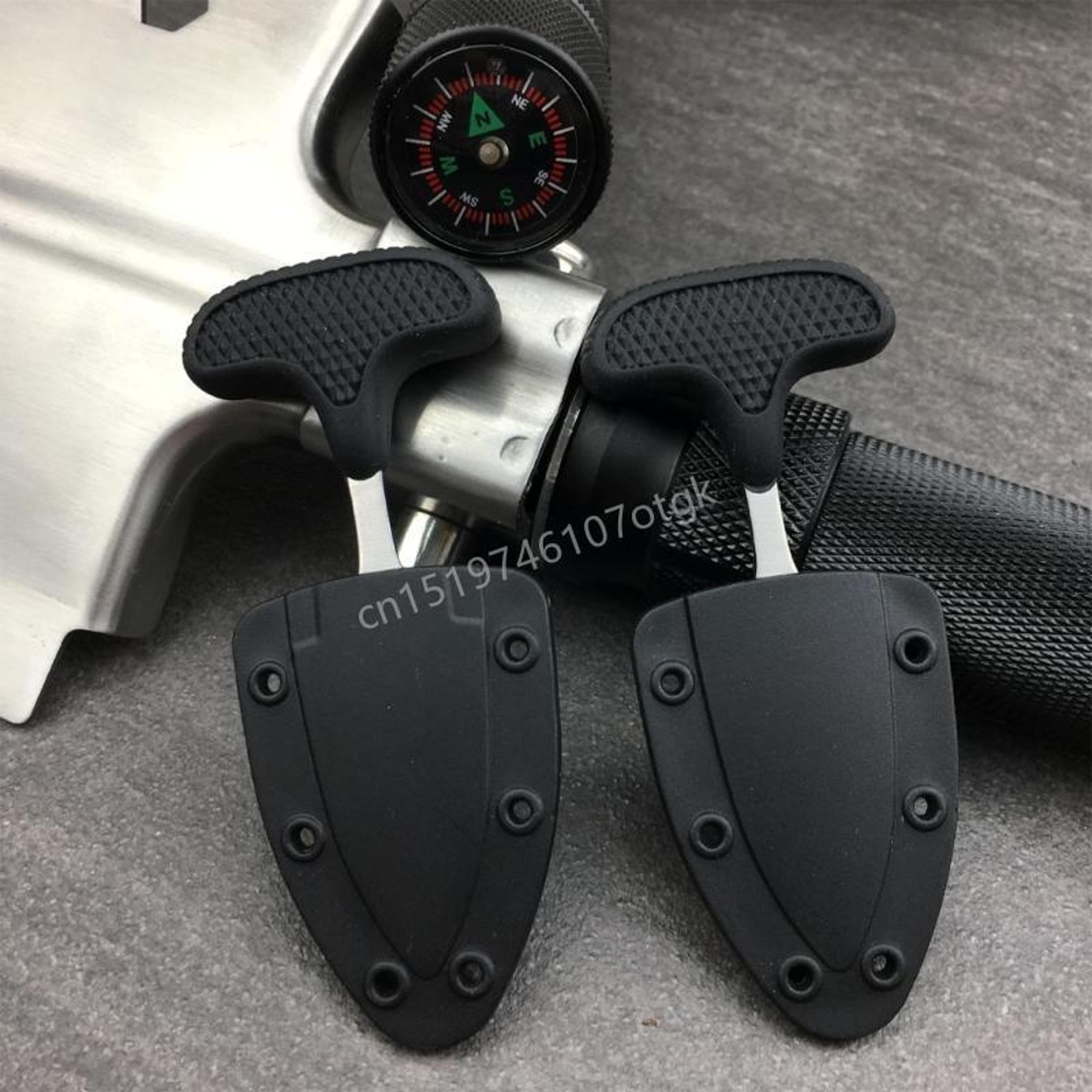 lightweight camping knife with rope cutter for outdoor emergency prep