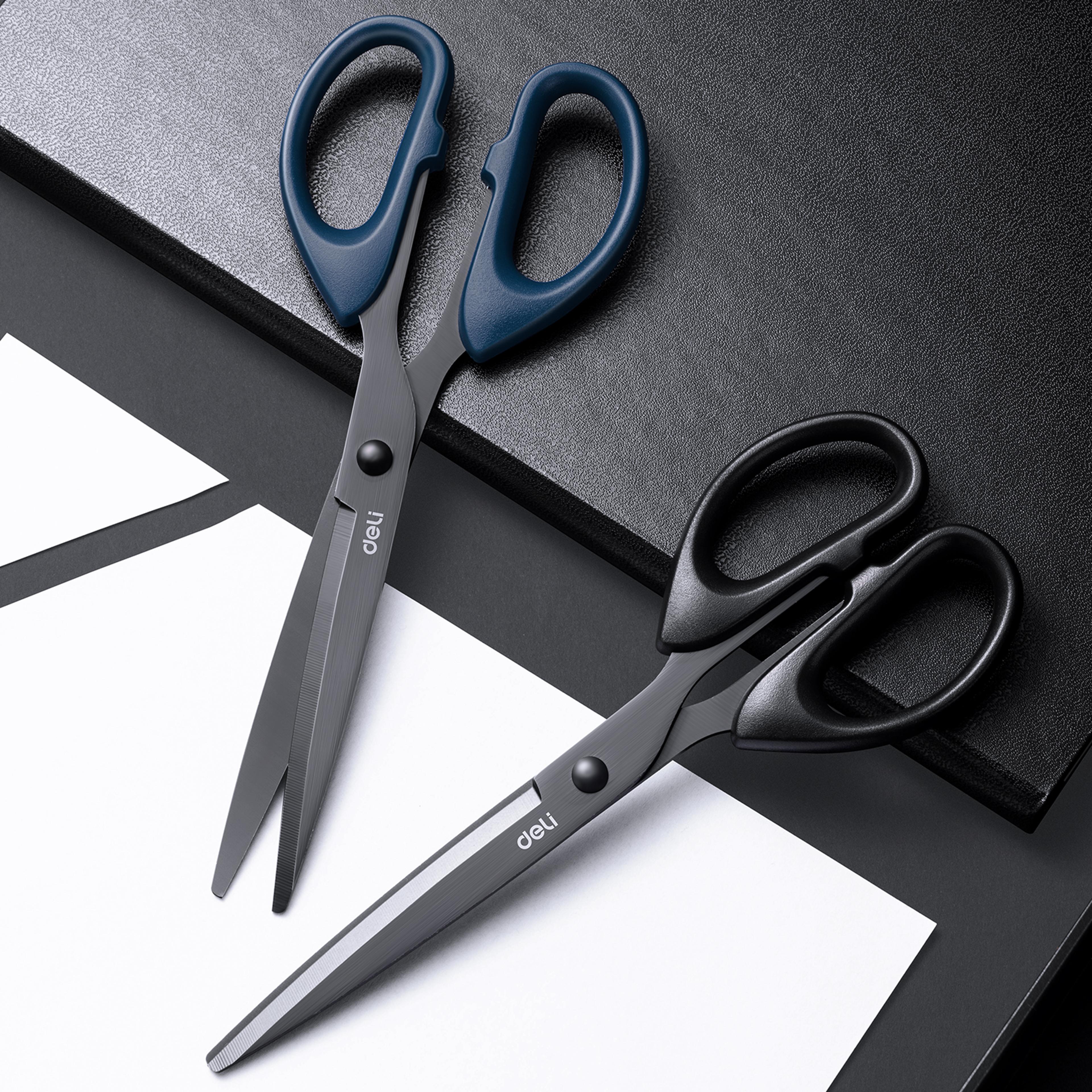heavy duty office scissors with stainless steel black blade