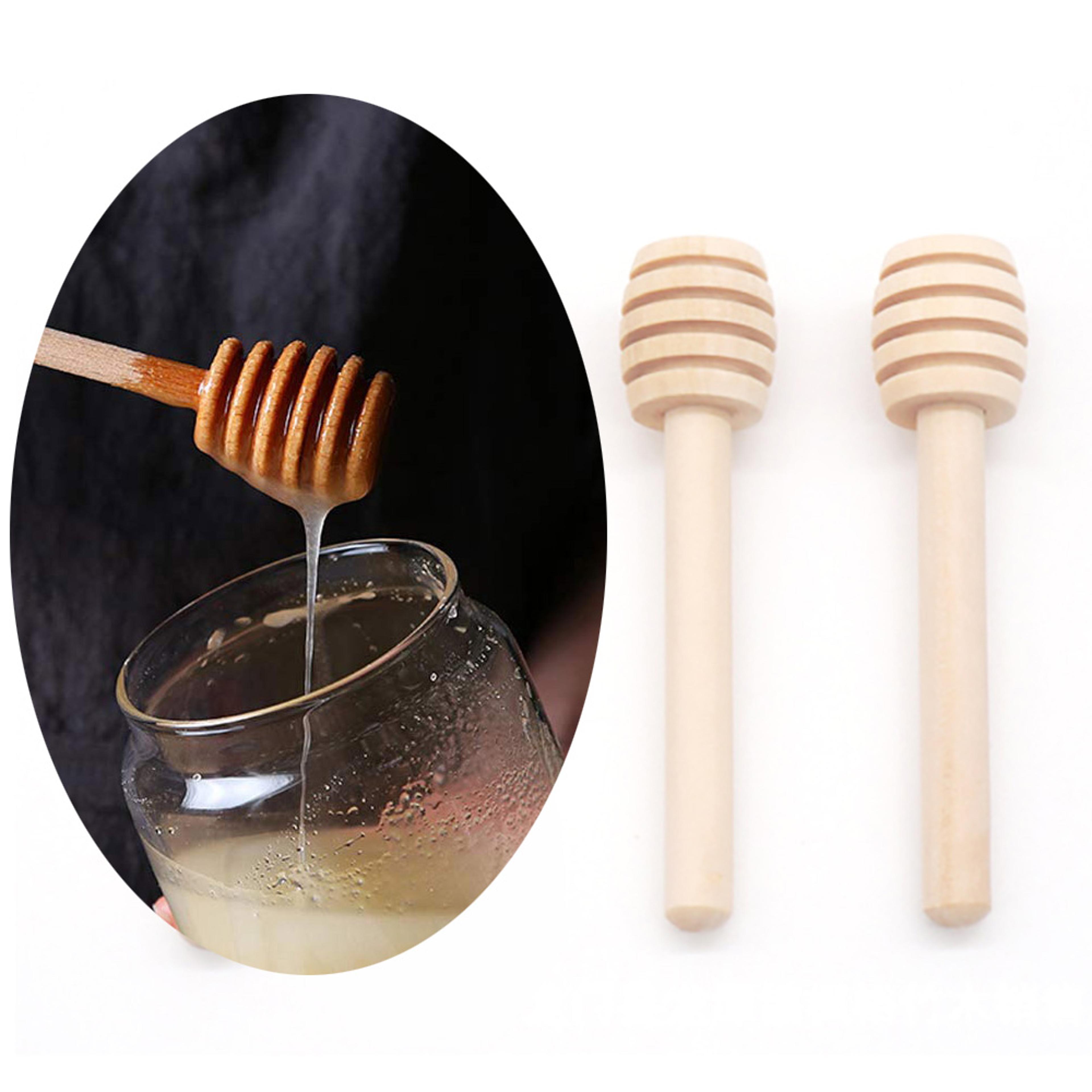 wooden honey dipper sticks for tea, jars, gifts and everyday drizzling