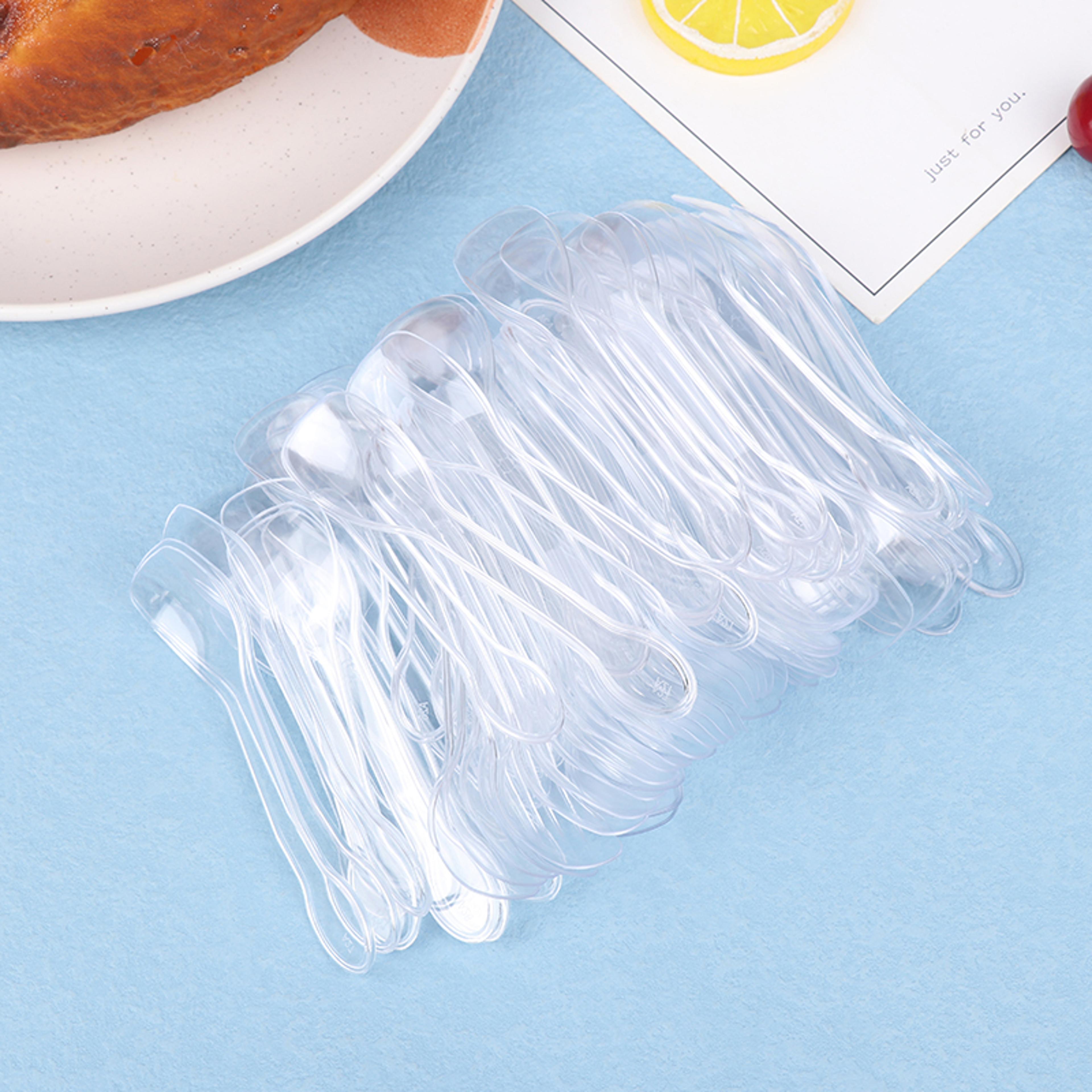 mini plastic spoons for desserts, ice cream & party supplies