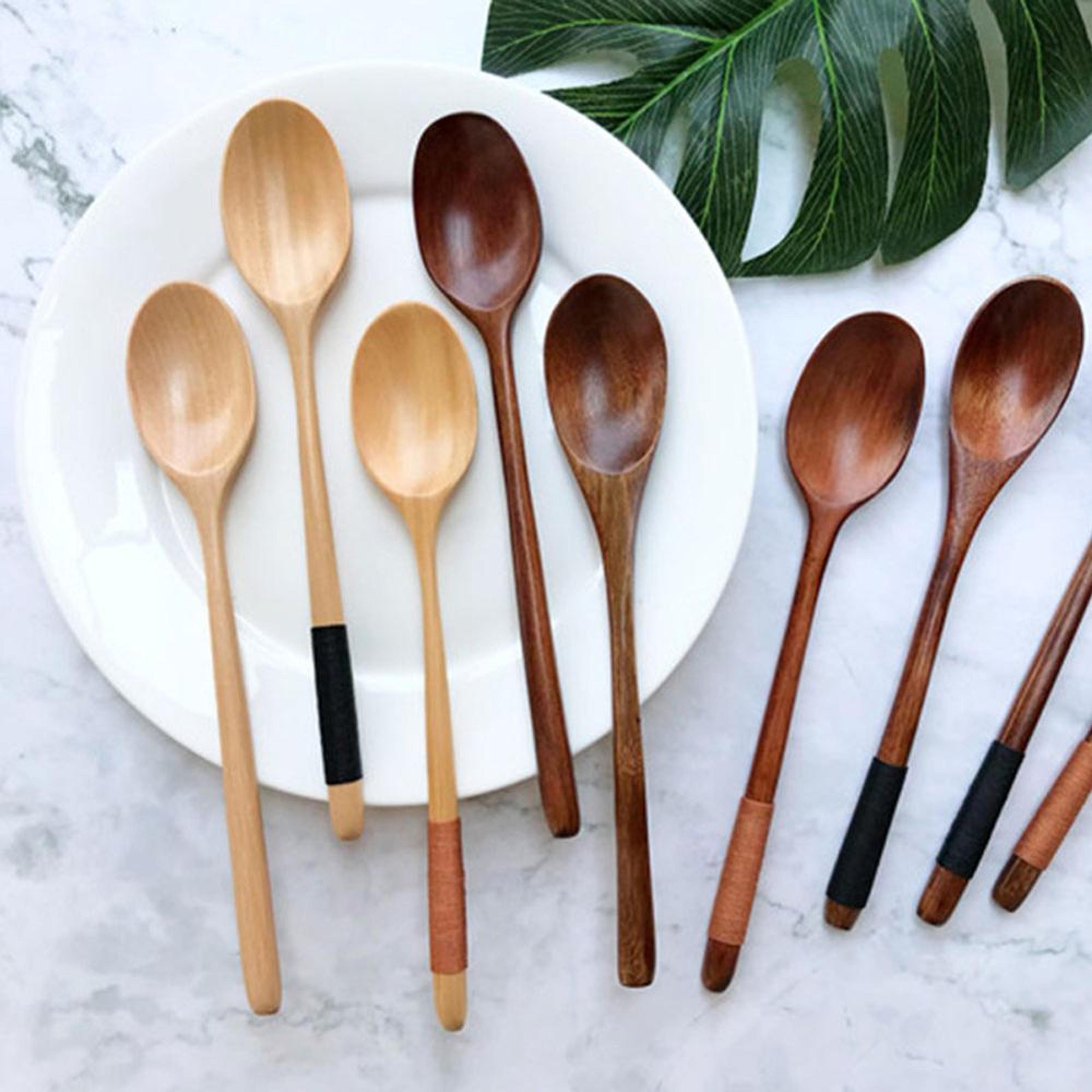 premium wooden cooking spoon kitchen & soup teaspoon