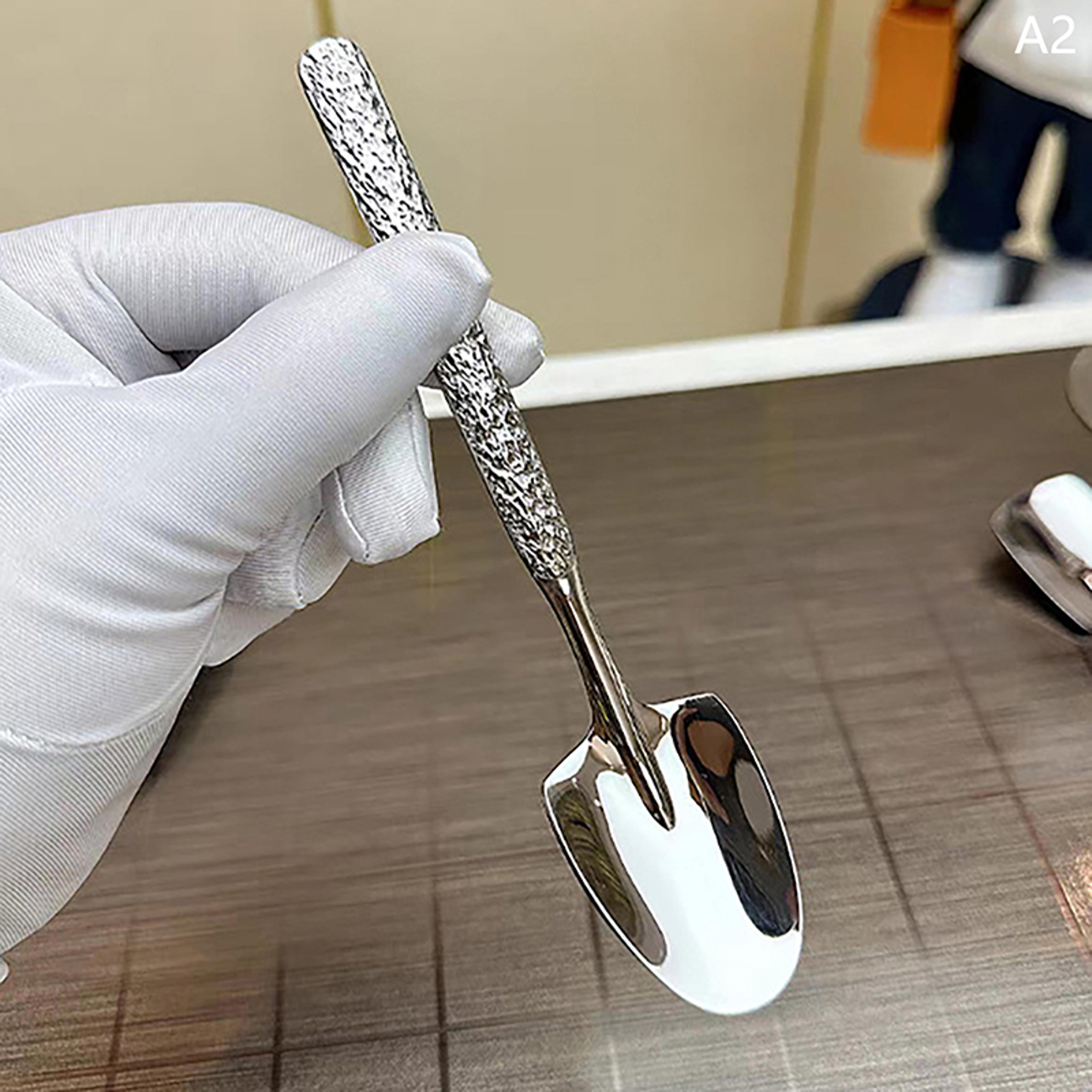 premium stainless steel long handle dessert & stirring spoon durable kitchen flatware