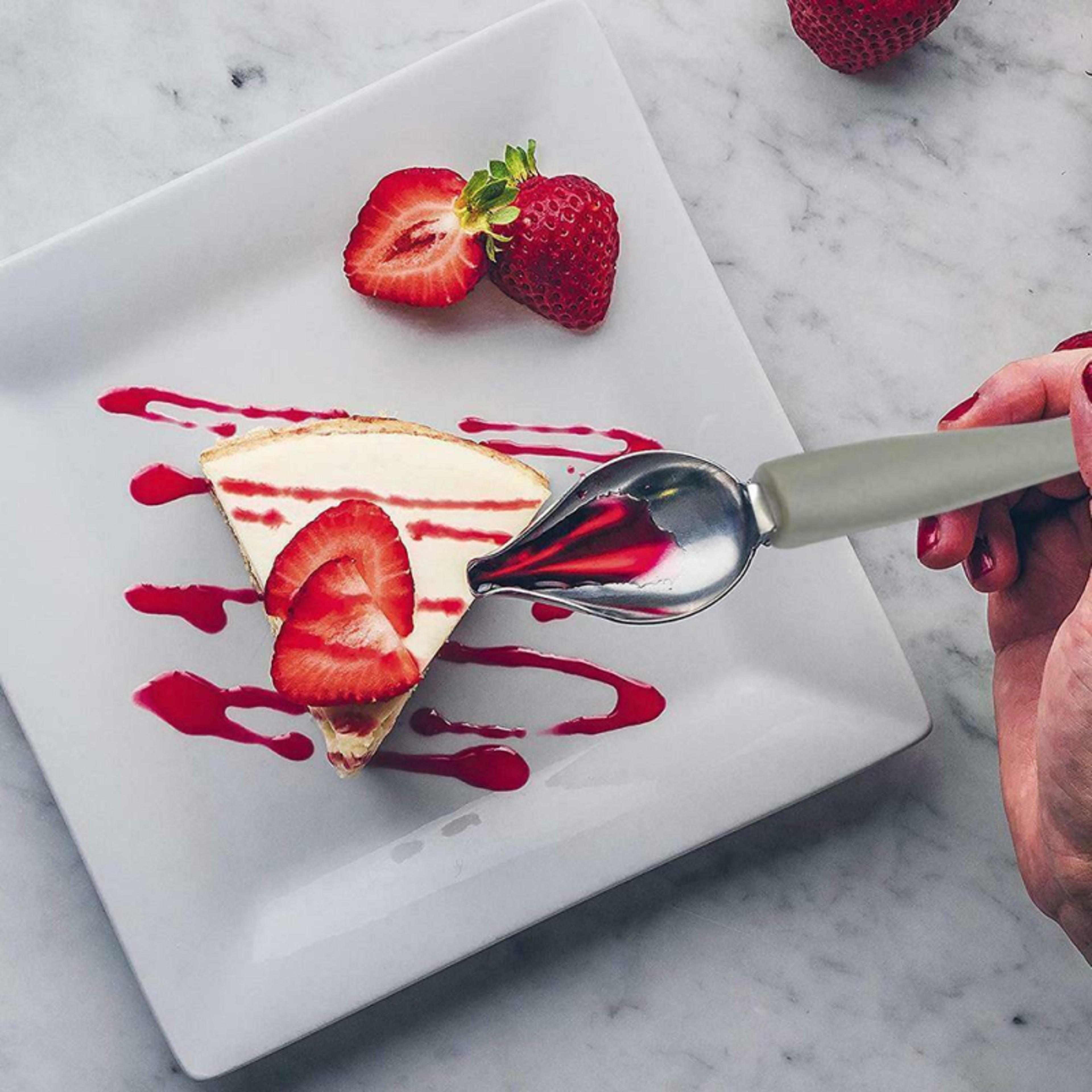 premium sauce decorating spoon & dessert plating tool precision food decoration tool for sushi, cake and coffee