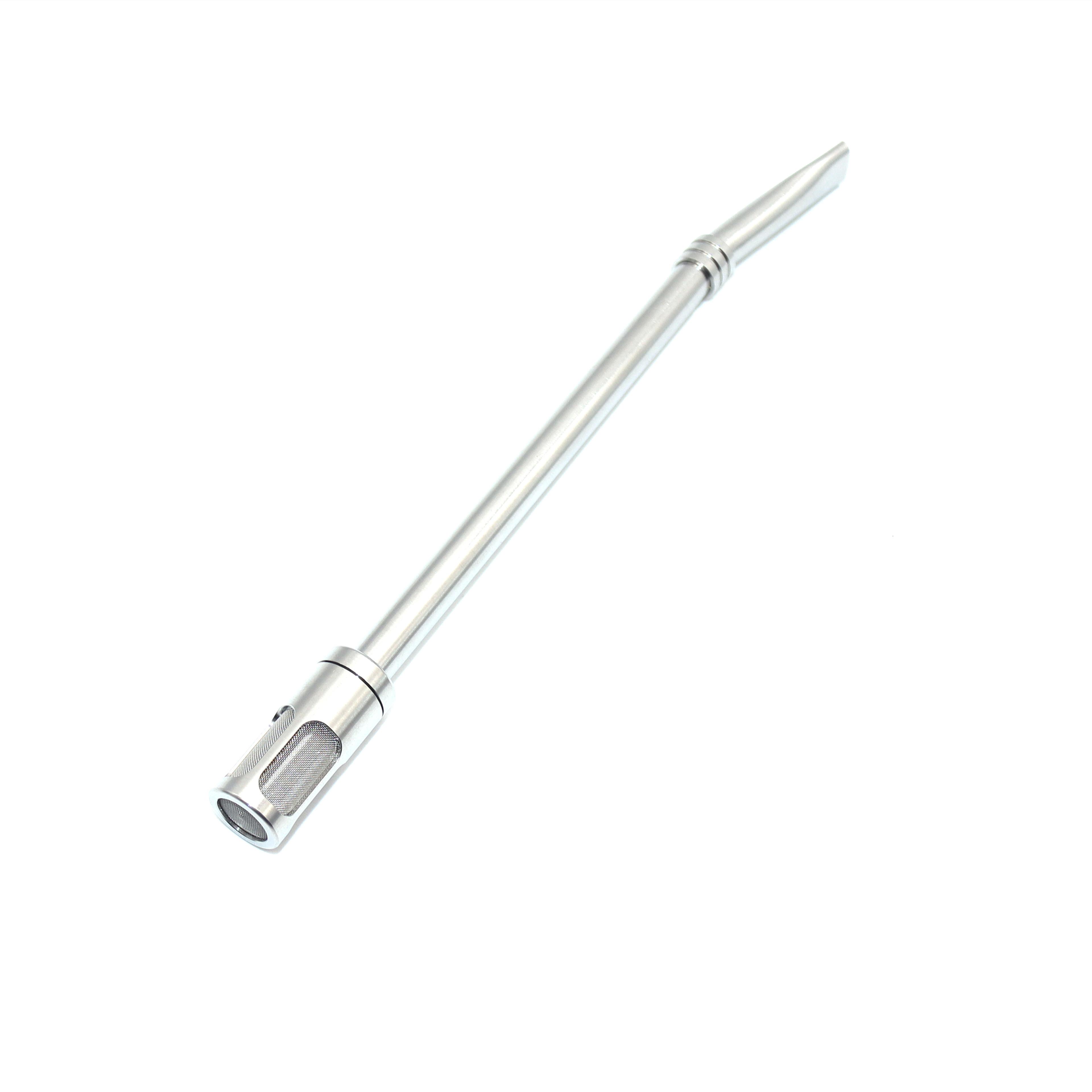 premium stainless steel tea straw & coffee spoon with removable filter