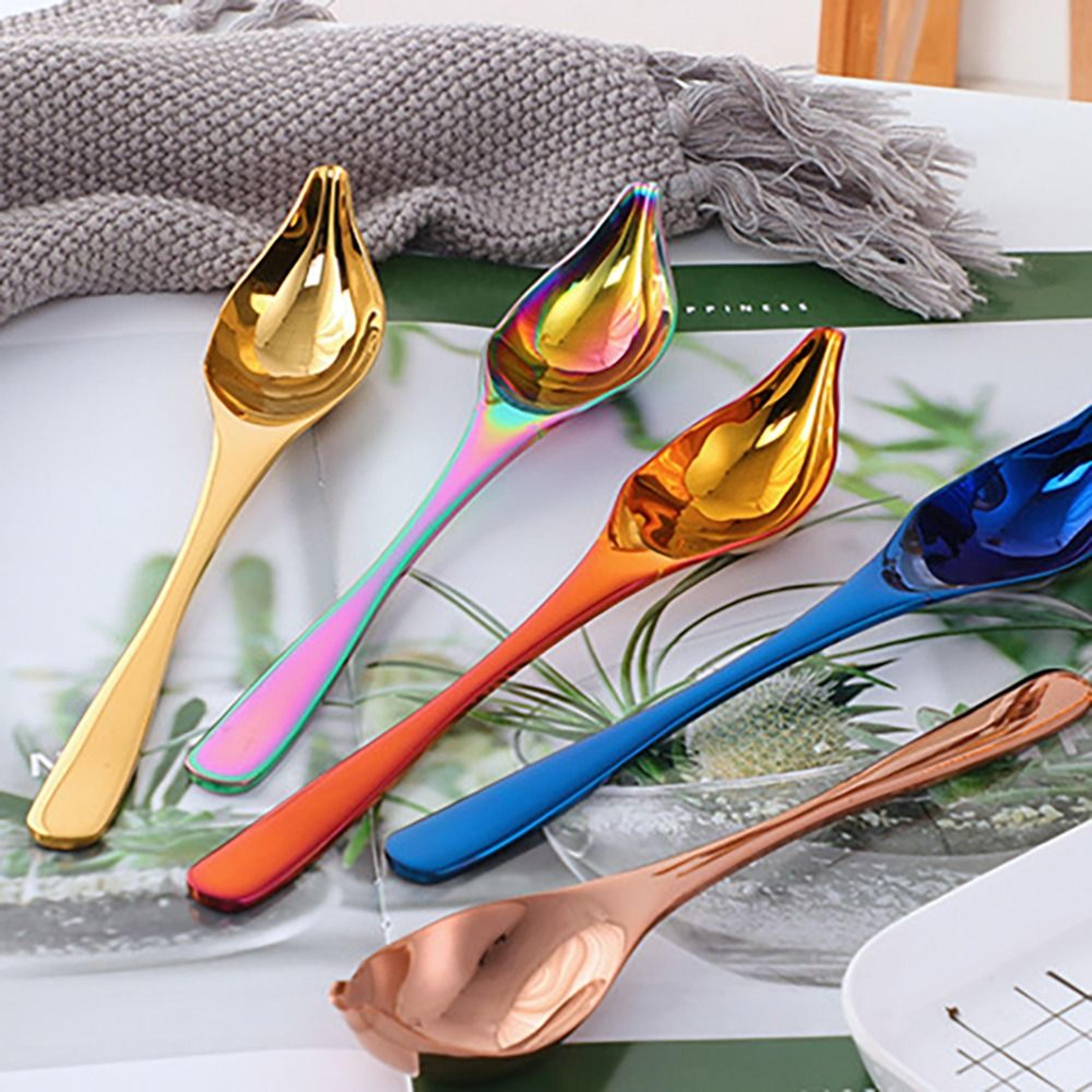 premium stainless steel saucier spoon creative baking & honey sauce decorating tool