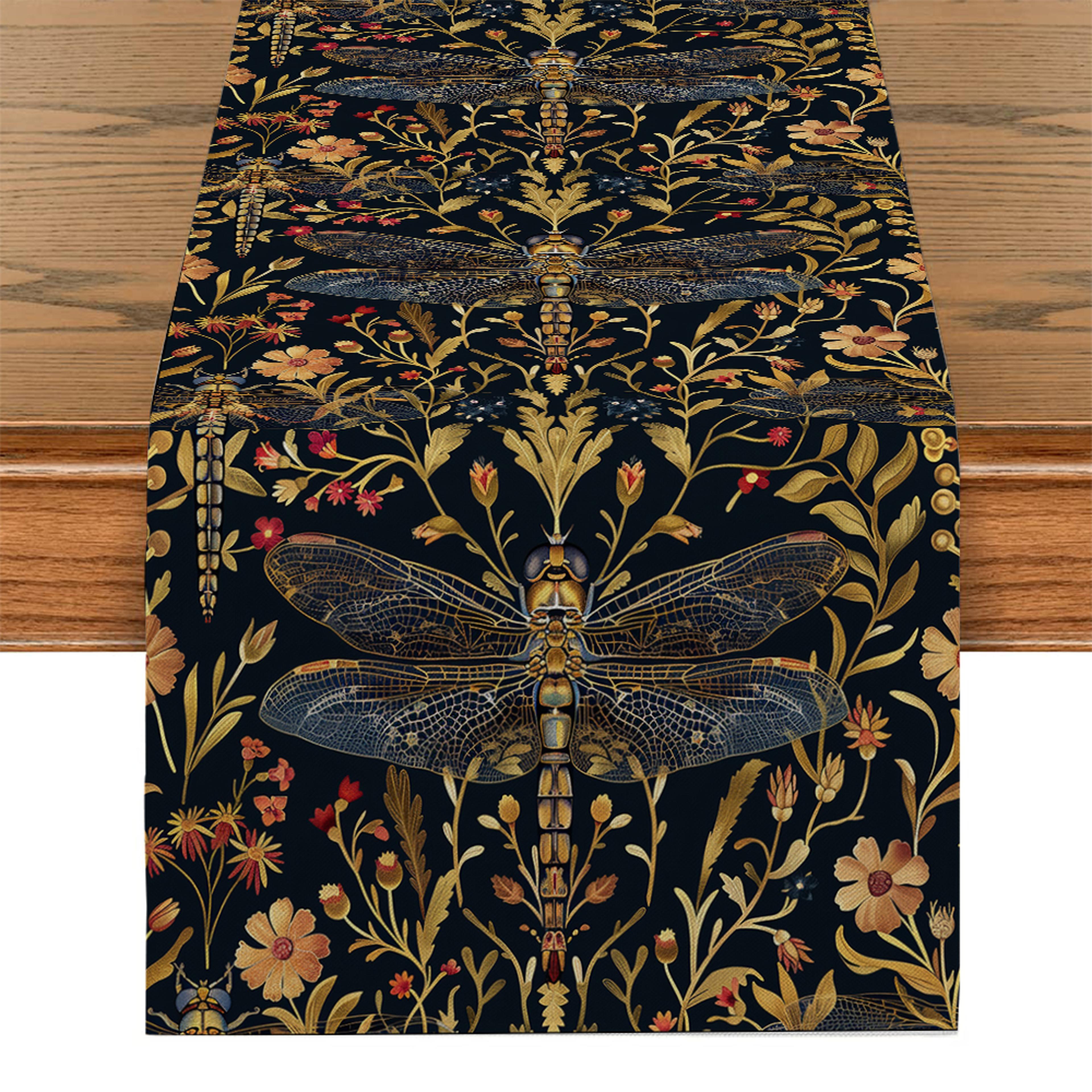 william morris table runner sunflower vintage floral dining table decor