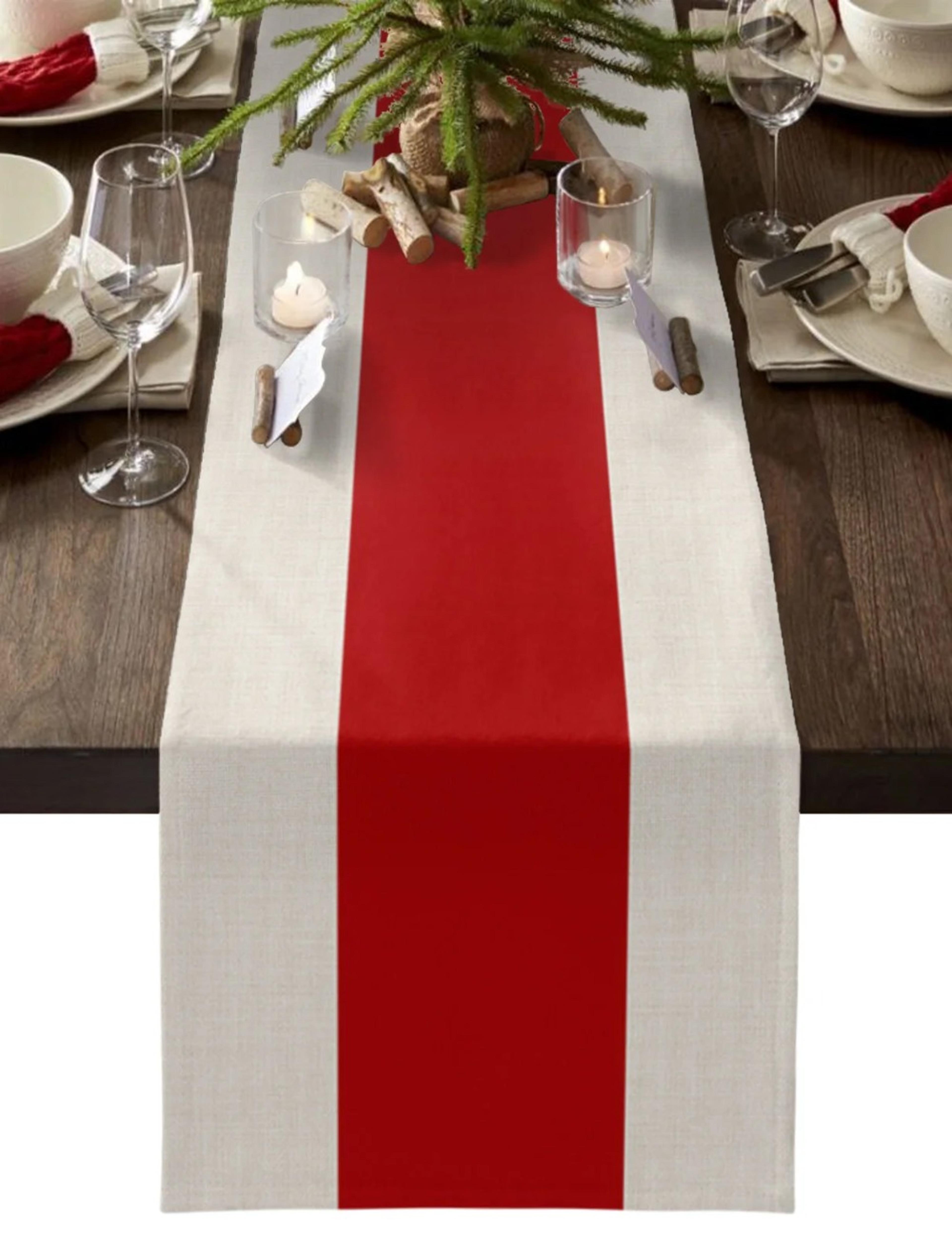 elegant red table runner for weddings christmas dining decor