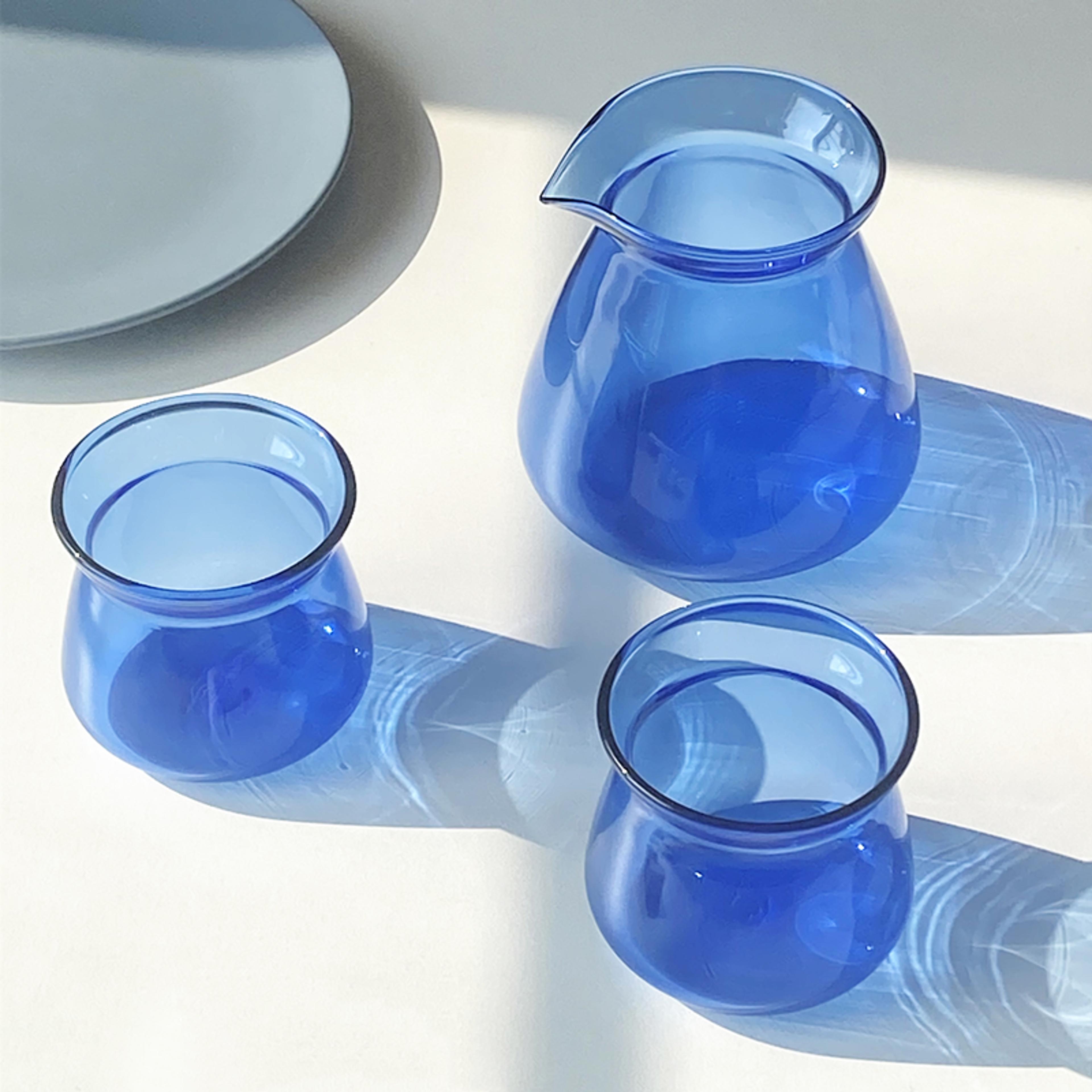 heat resistant glass pour over coffee server set with borosilicate pot and cups