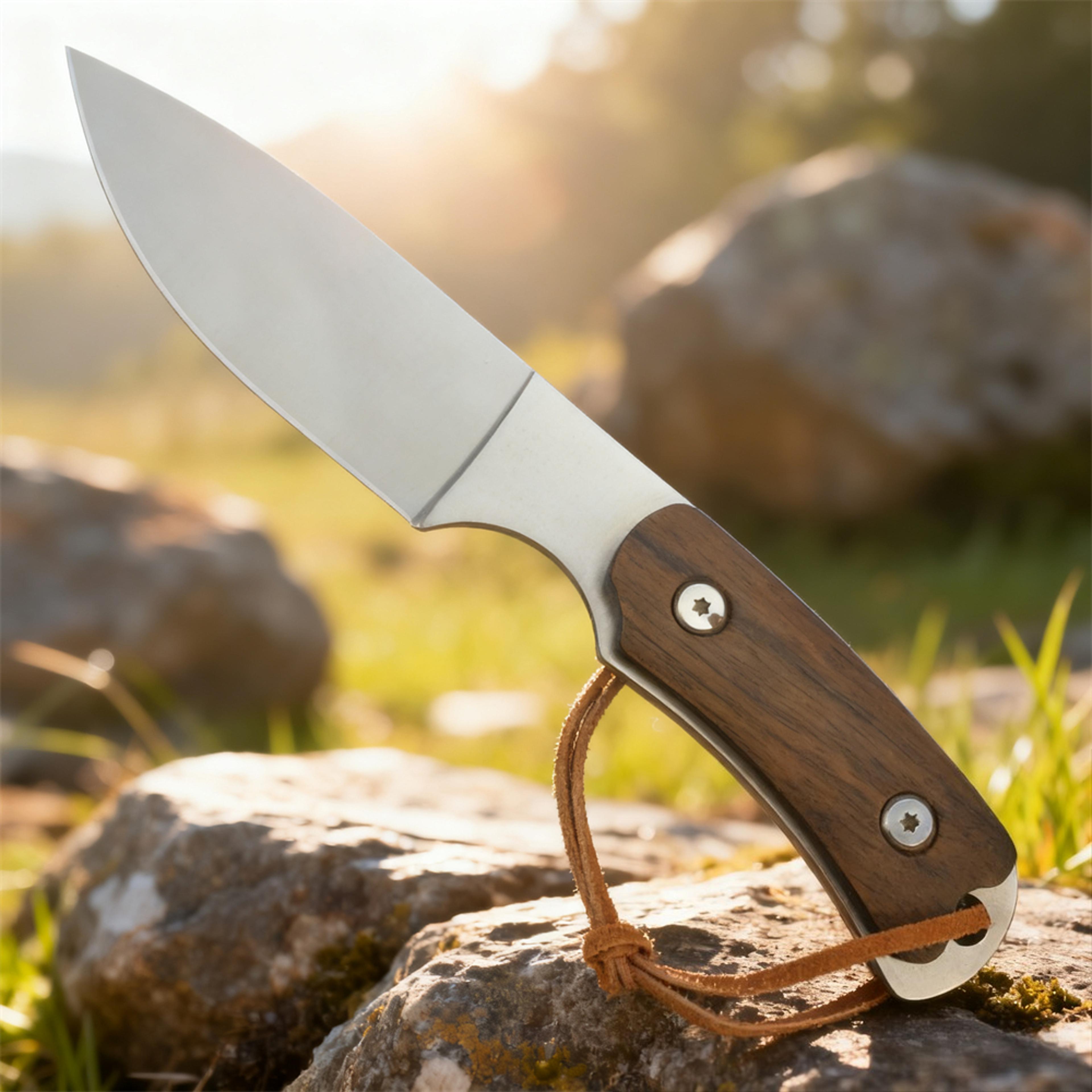 rugged outdoor survival hunting and fishing knife portable wilderness fixed blade tool