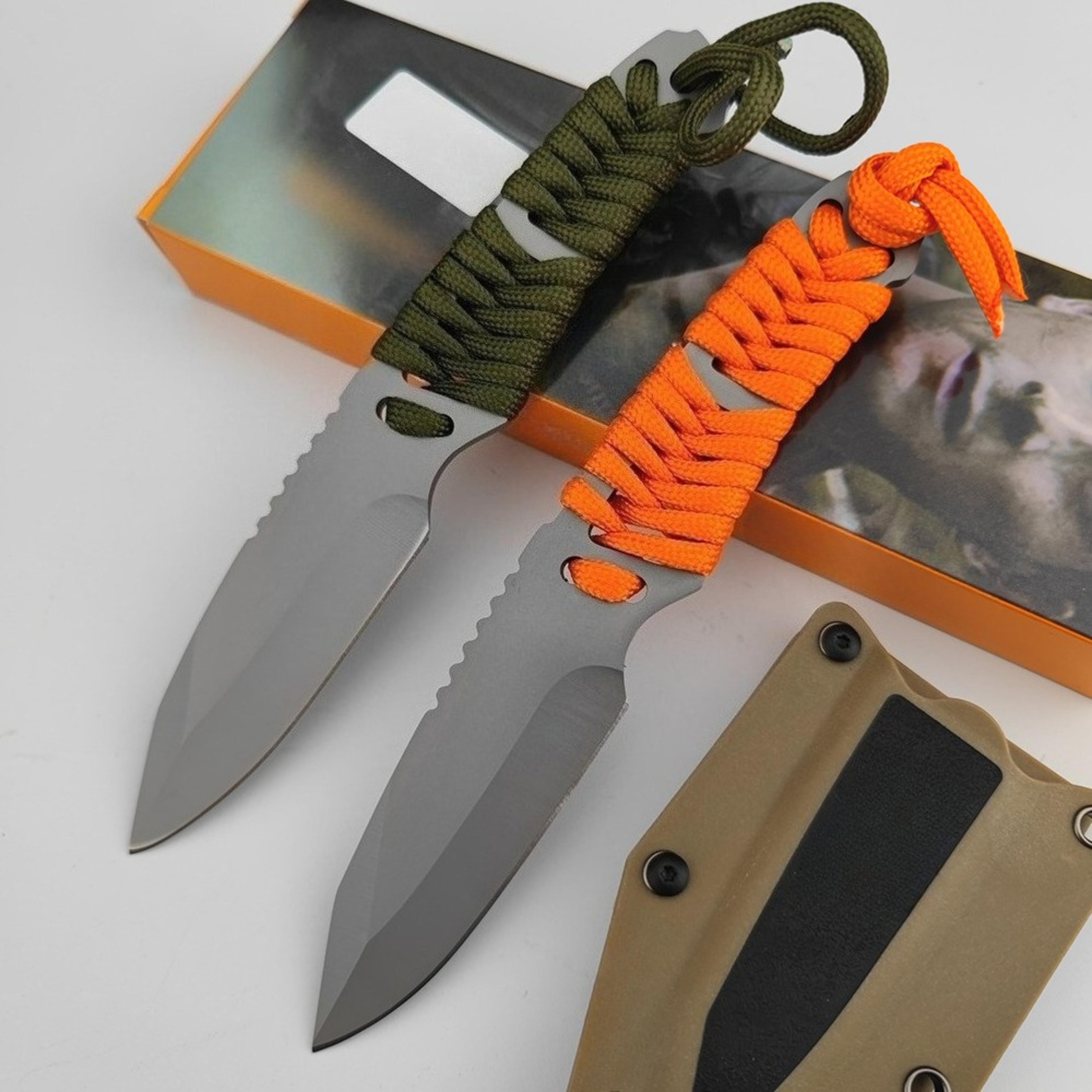 fixed blade knife blade and kydex sheath for camping and fishing
