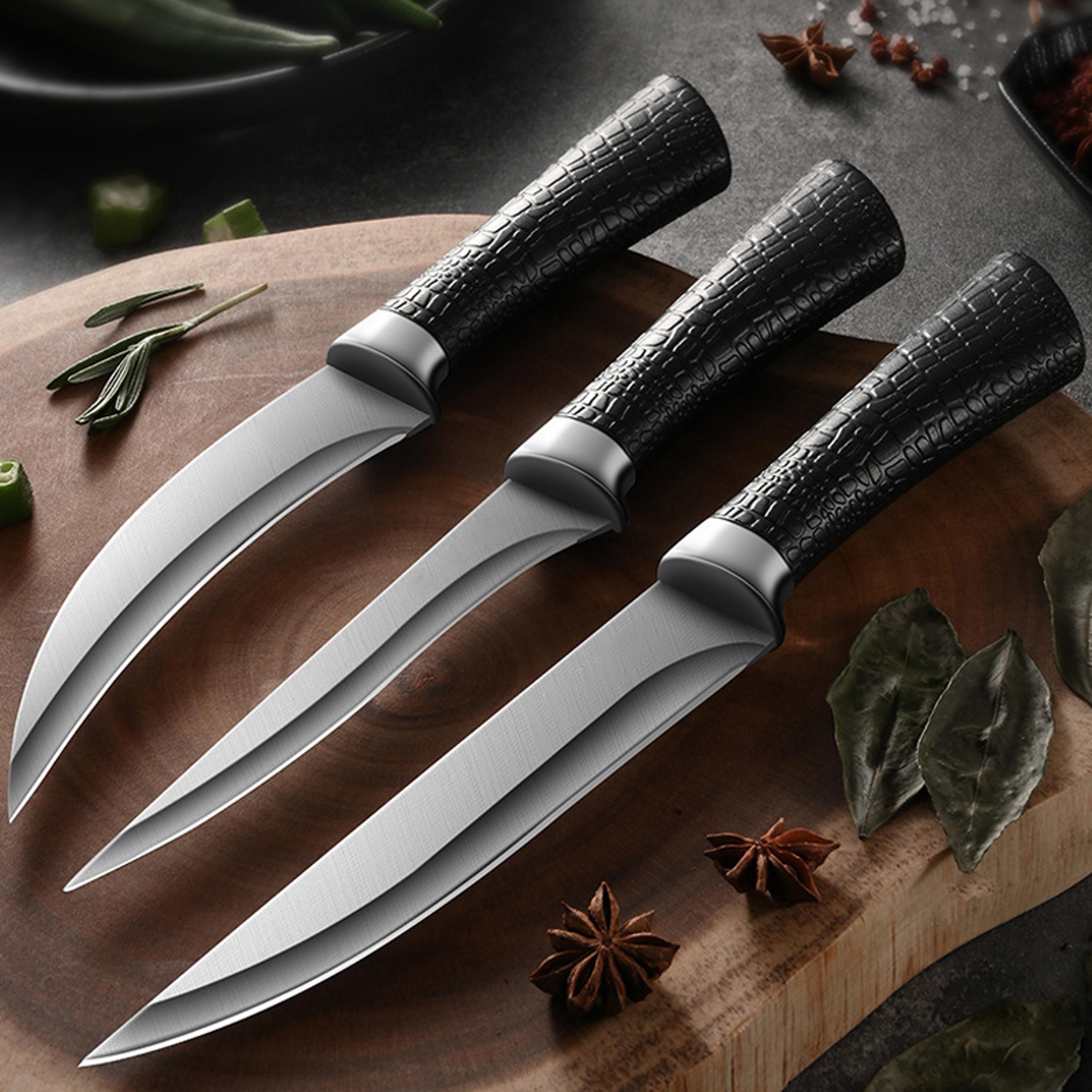 premium stainless steel boning knife & butcher knife for meat cutting and slaughter heavy duty butcher blade