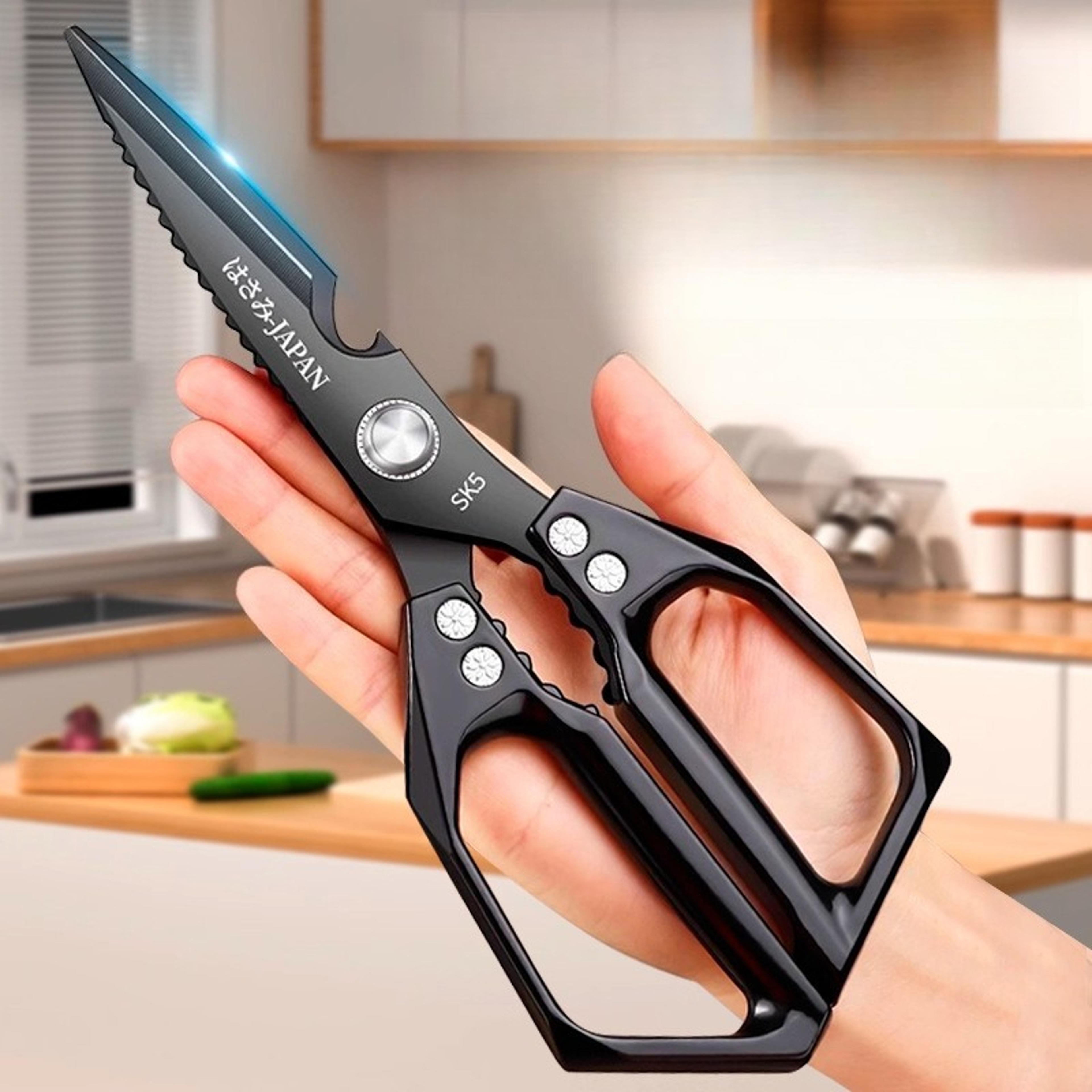 japanese kitchen scissors heavy duty poultry shears for chicken, fish & meat