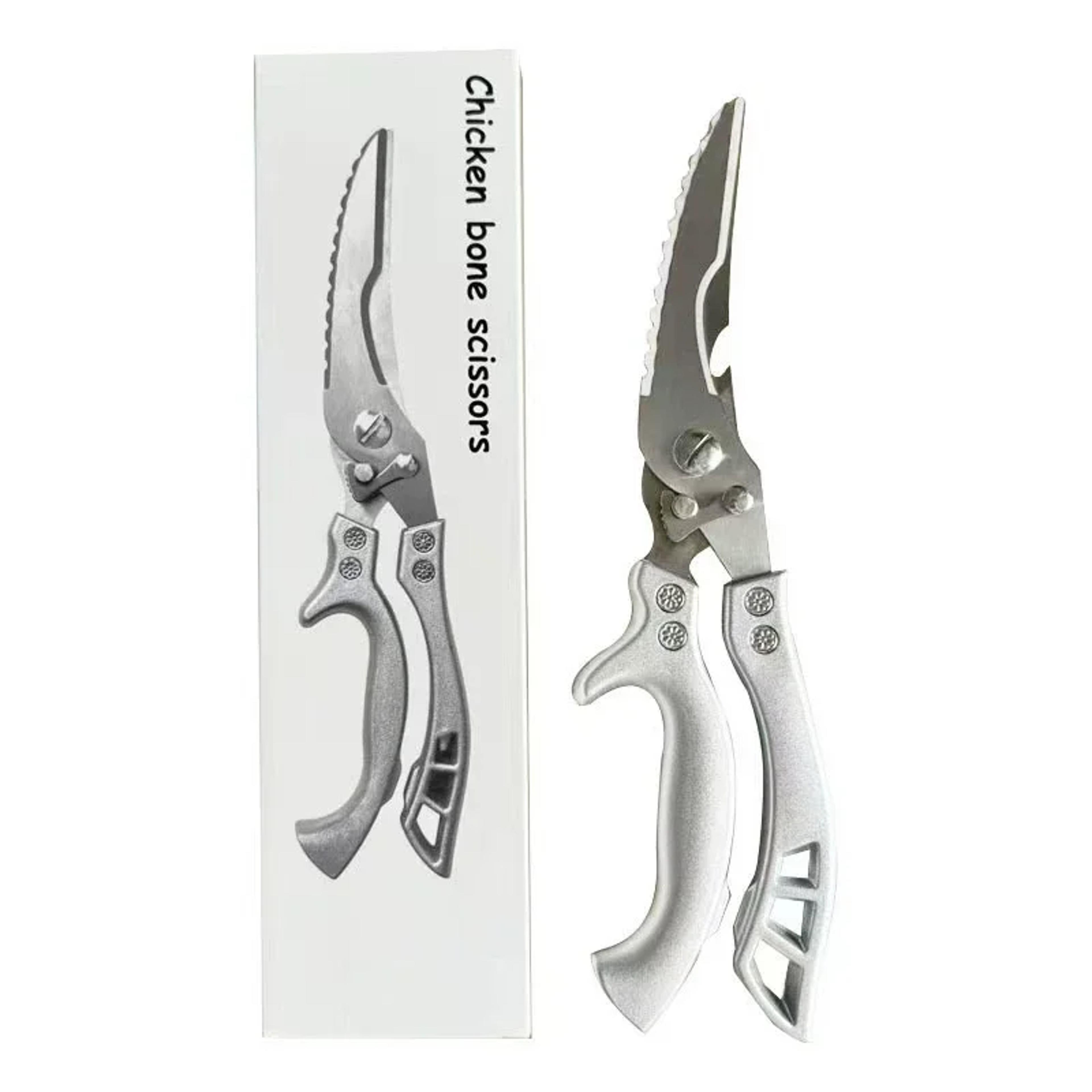 ultra sharp stainless steel kitchen & meat cutting shears heavy duty utility scissors for poultry, fish & bbq